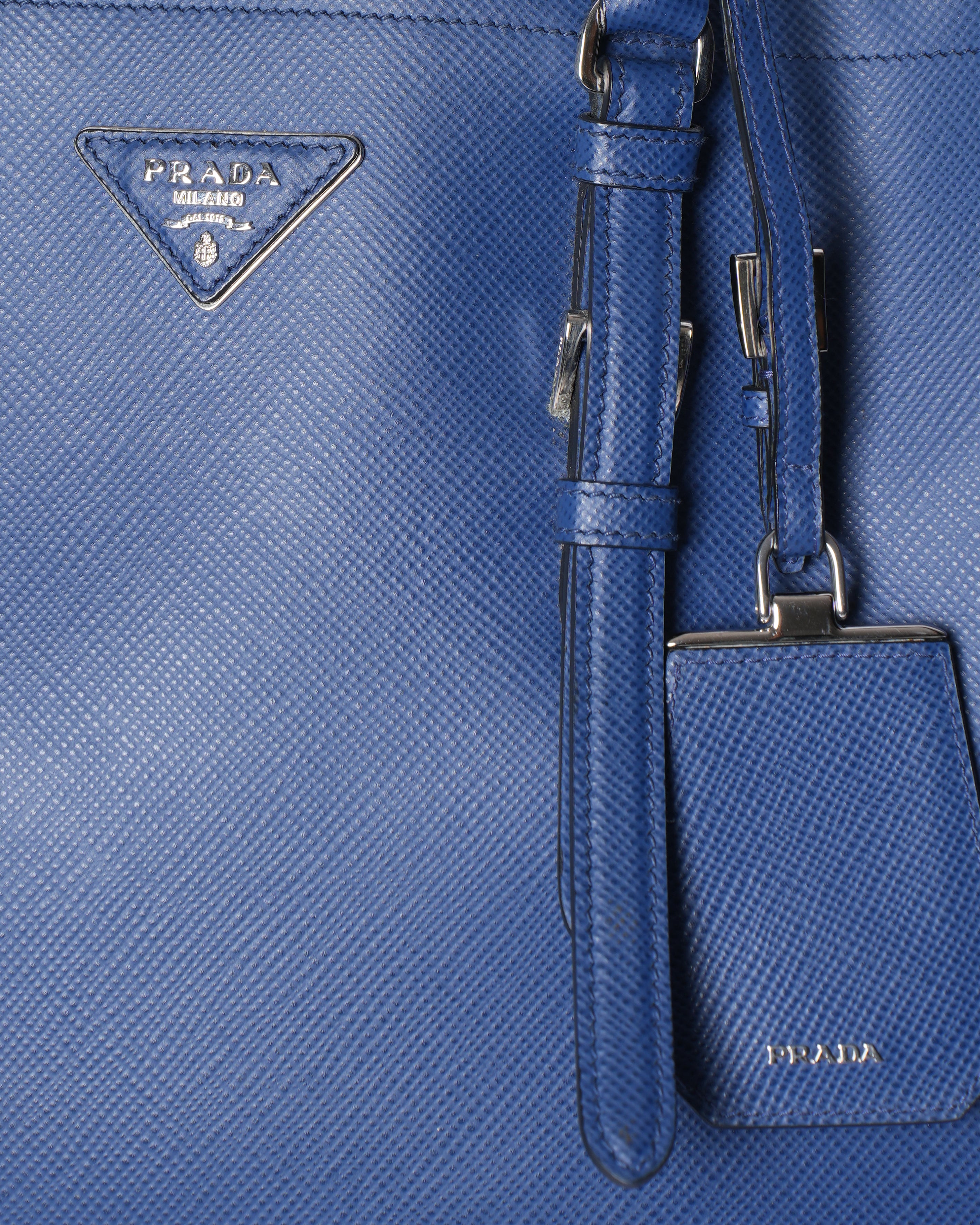 Prada Blue Saffino Lux Bag