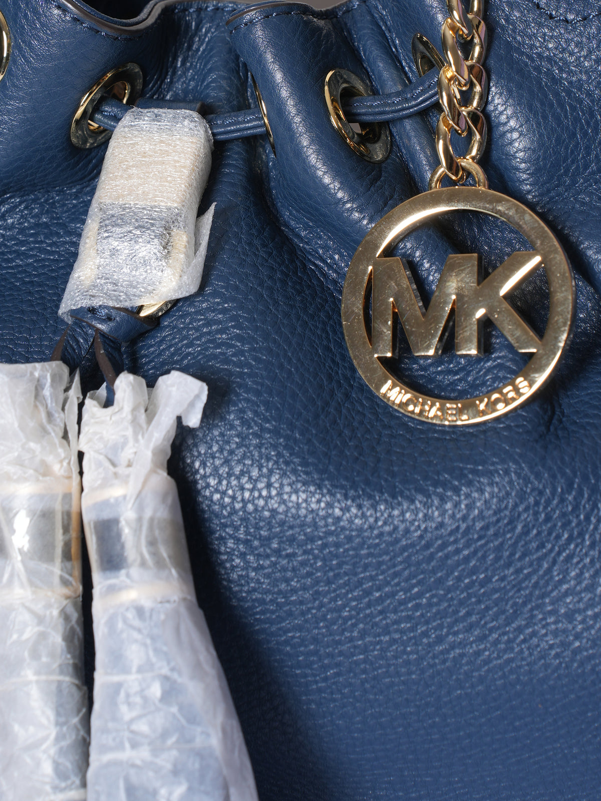 *New* Michael Kors Large Drawstring Shoulder Tote Leather Bag