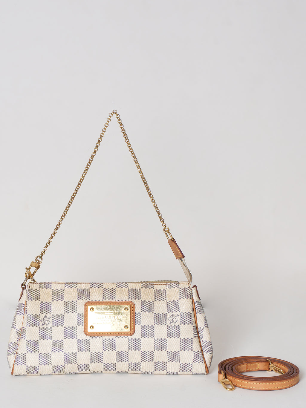 Louis Vuitton Damier Azur Eva Clutch Bag - Main Image