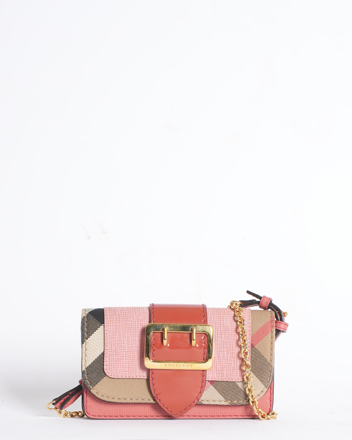 Burberry Pink Buckle Mini Bag