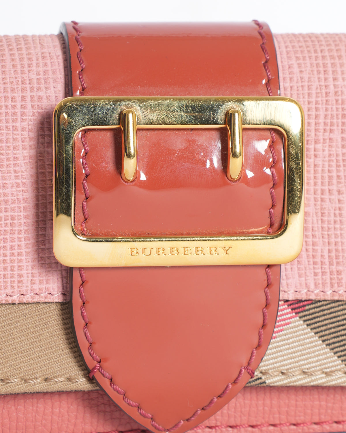 Burberry Pink Buckle Mini Bag