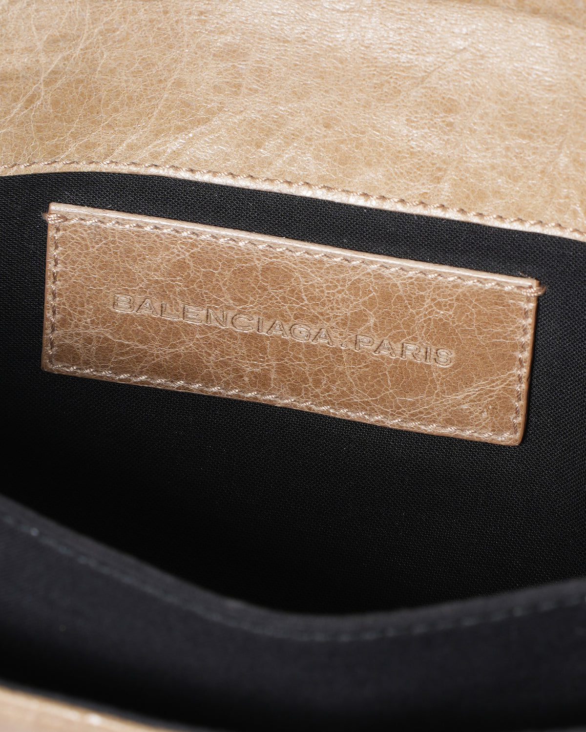 Balenciaga Beige Envelop Clutch