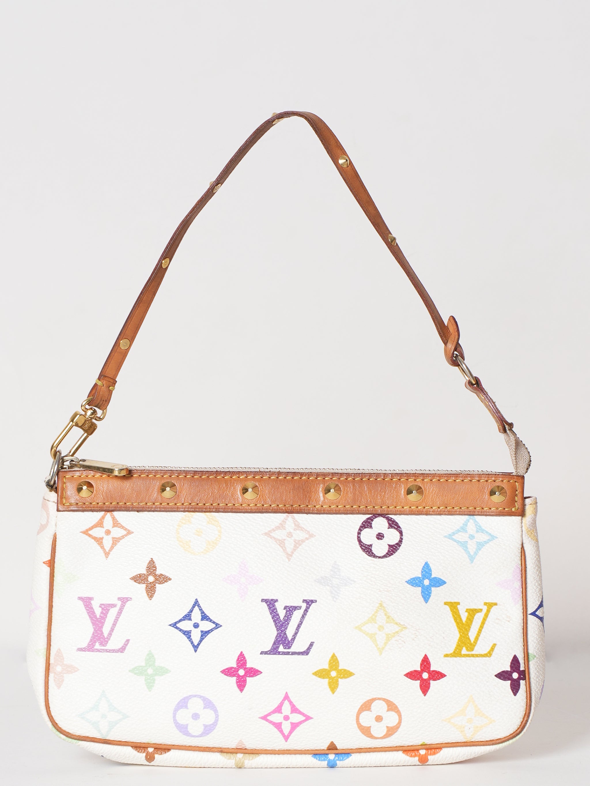 Louis Vuitton Multicolour White Pochette Bag