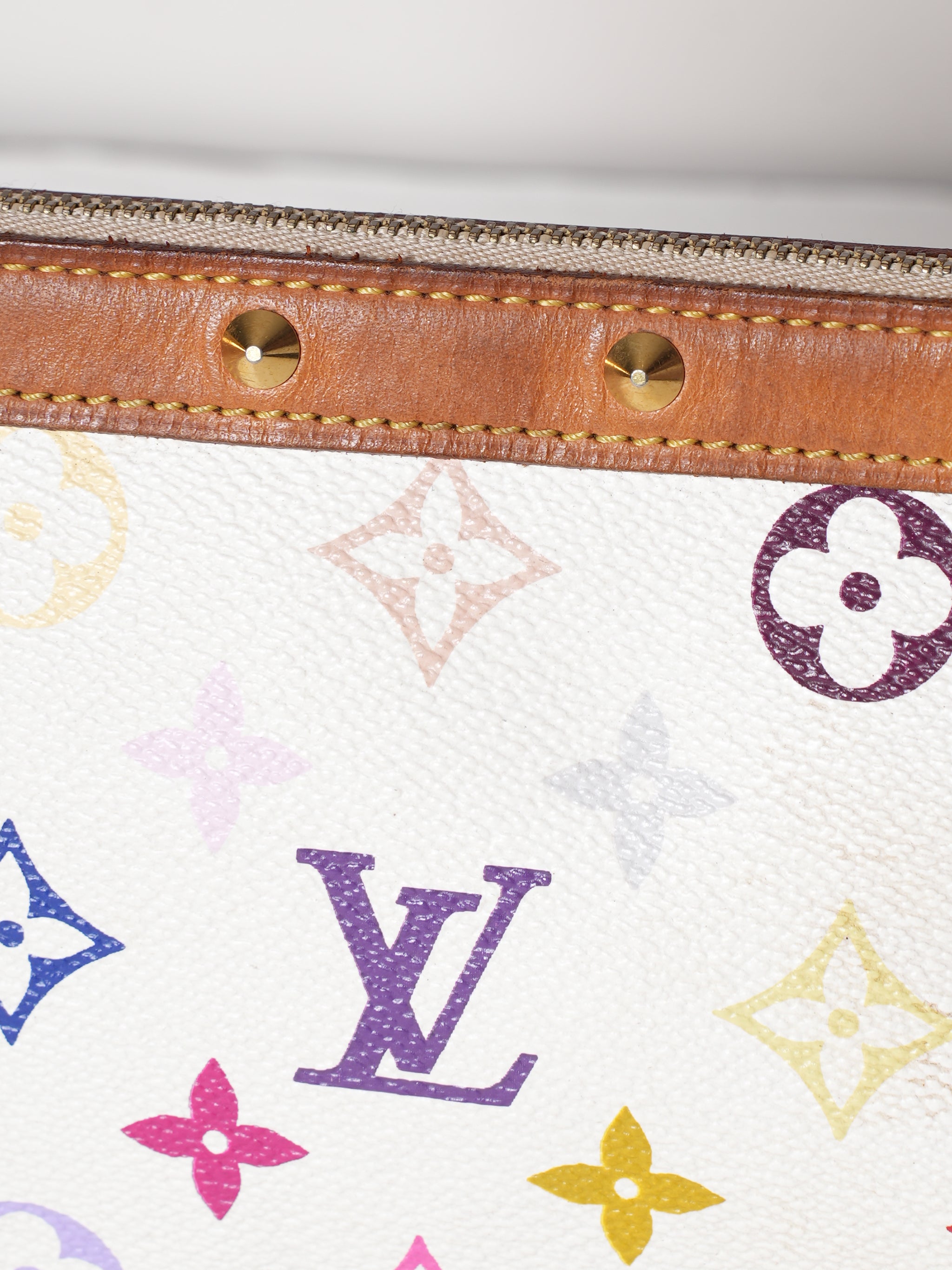 Louis Vuitton Multicolour White Pochette Bag