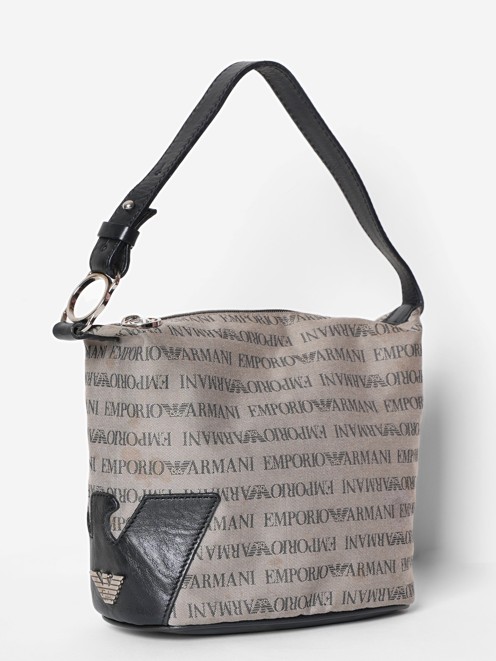 Emporio Armani Grey Mini Shoulder Bag