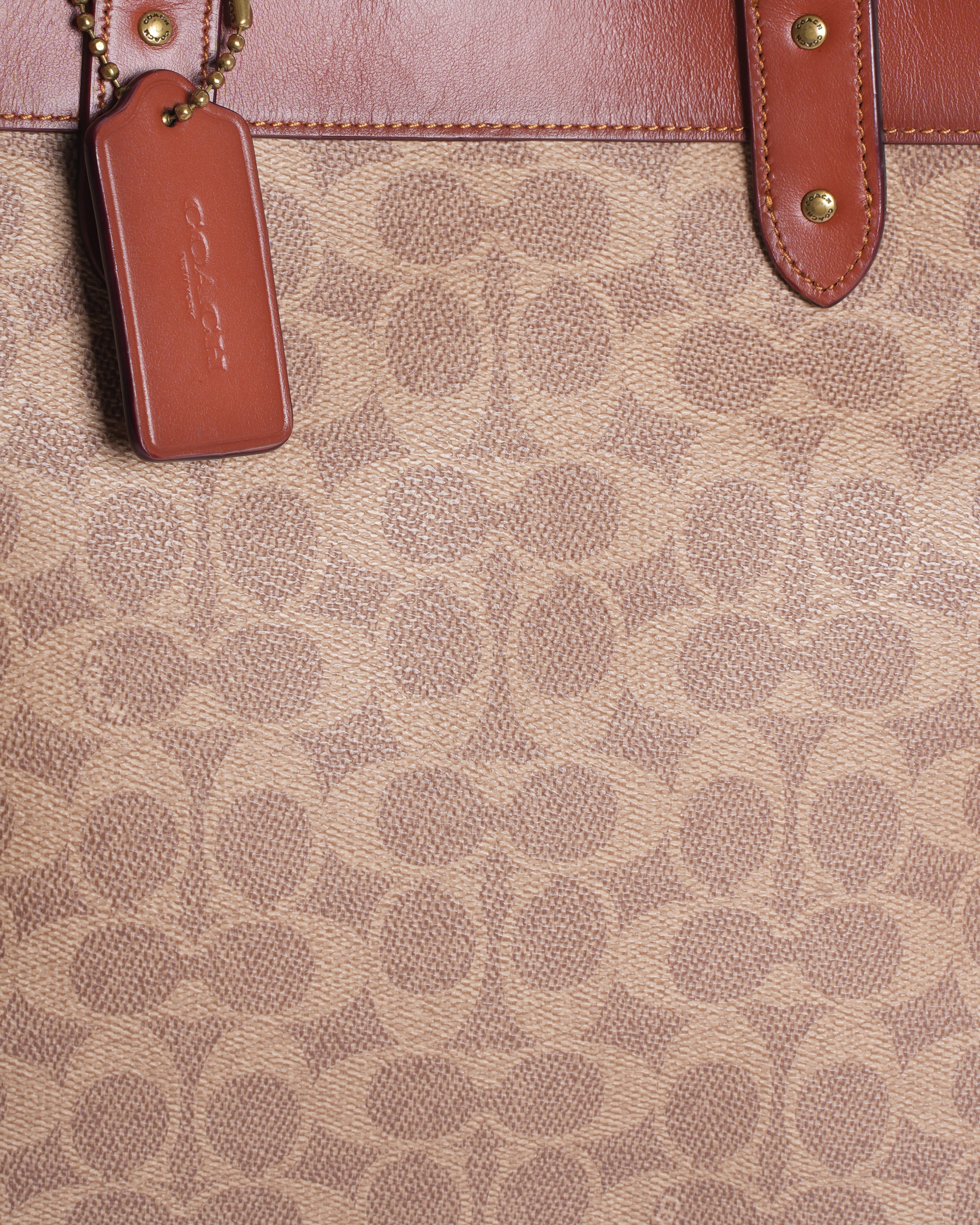 Coach Field Tote in Signature canvas with Horse and Carriage Print