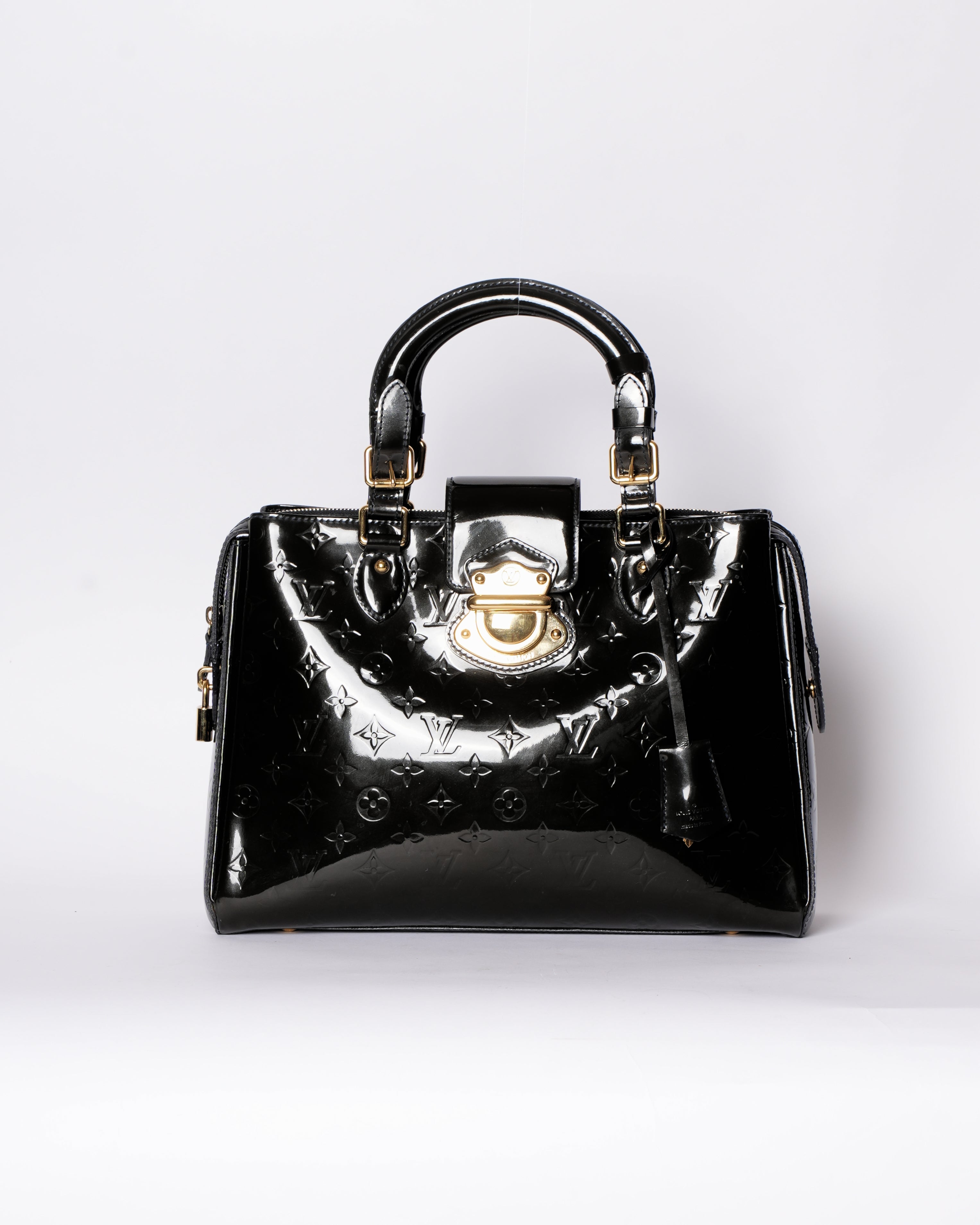 Louis vuitton black patent leather bag sale