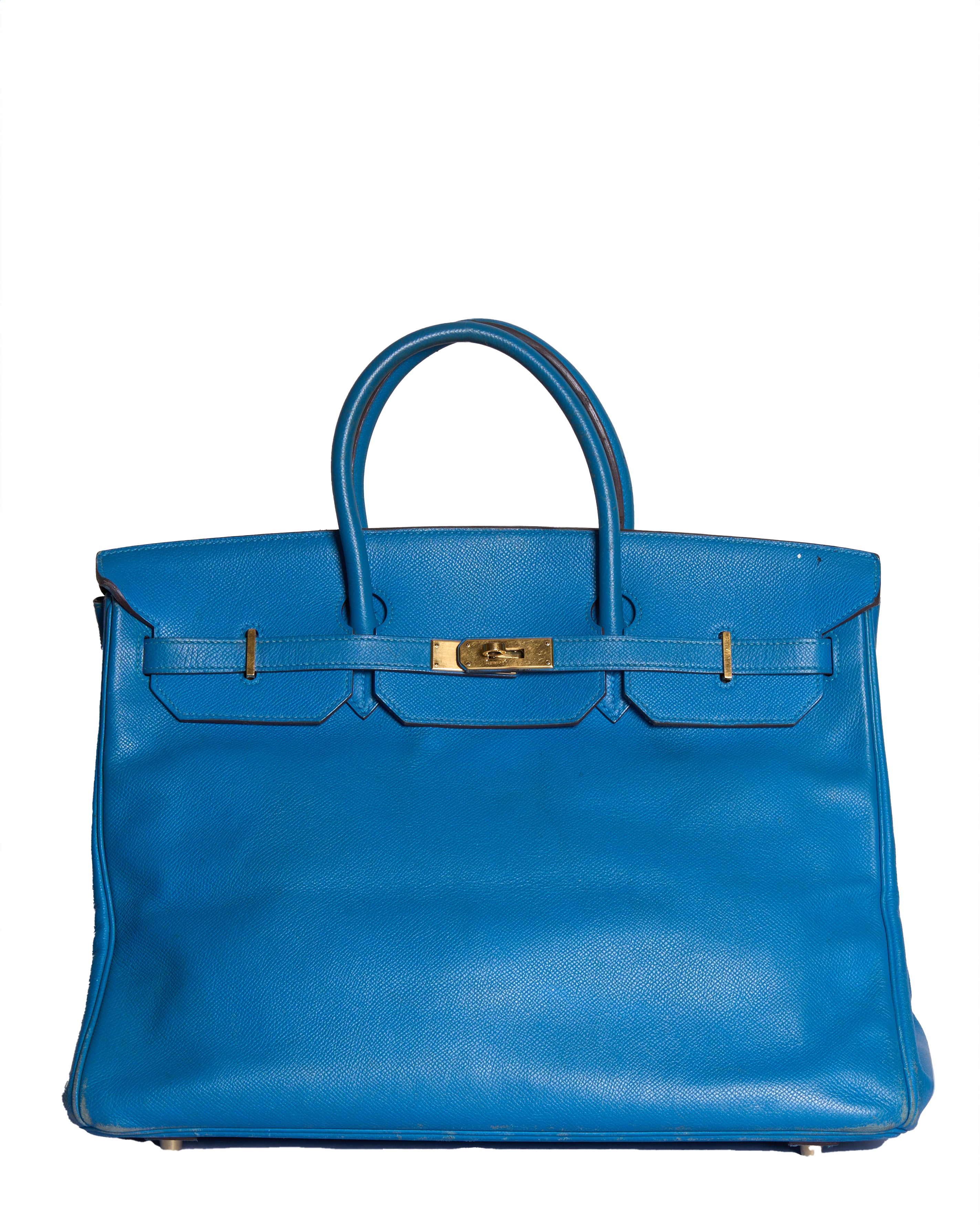 Hermes Birkin 40 Mykonos Blue Togo Bag