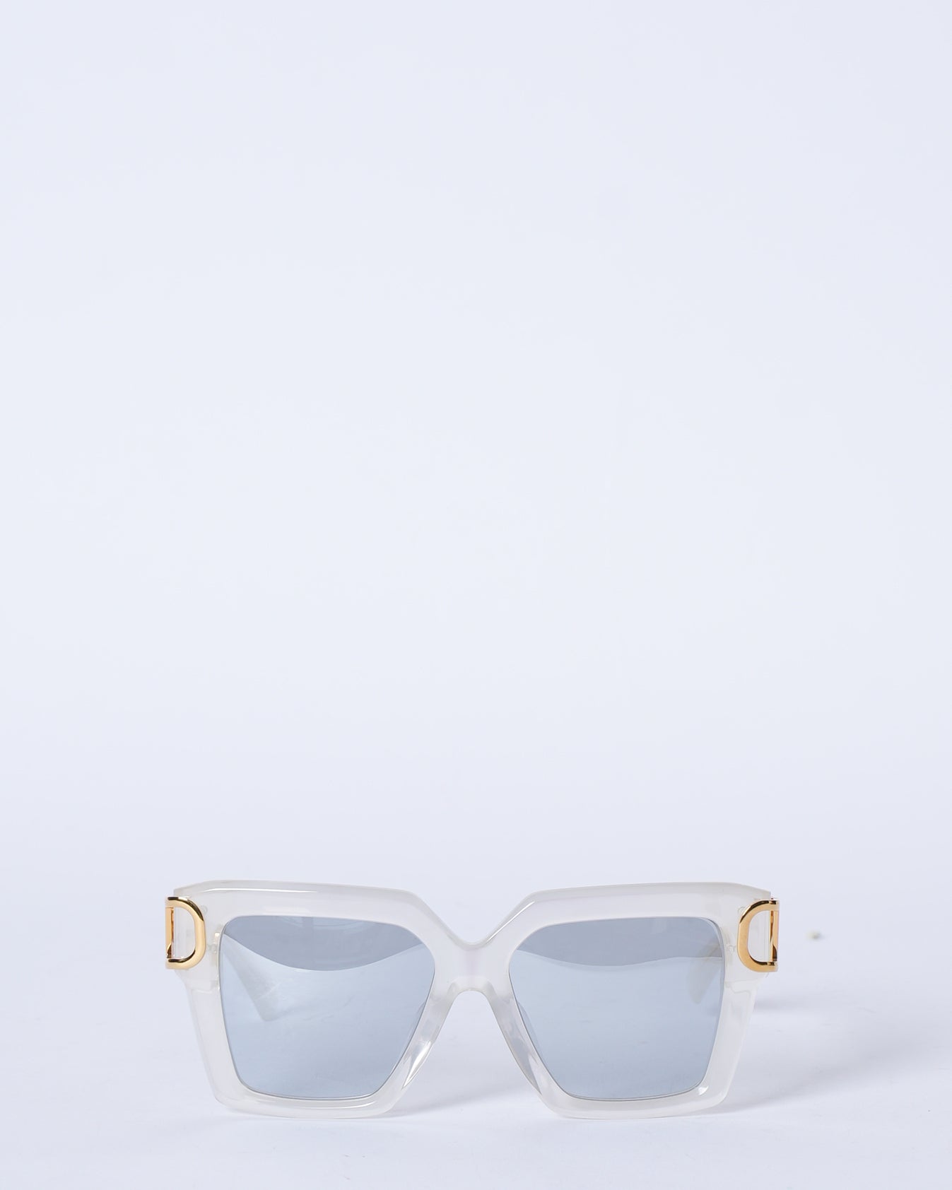 Valentino 'V' Square Acetate Frame Sunglasses