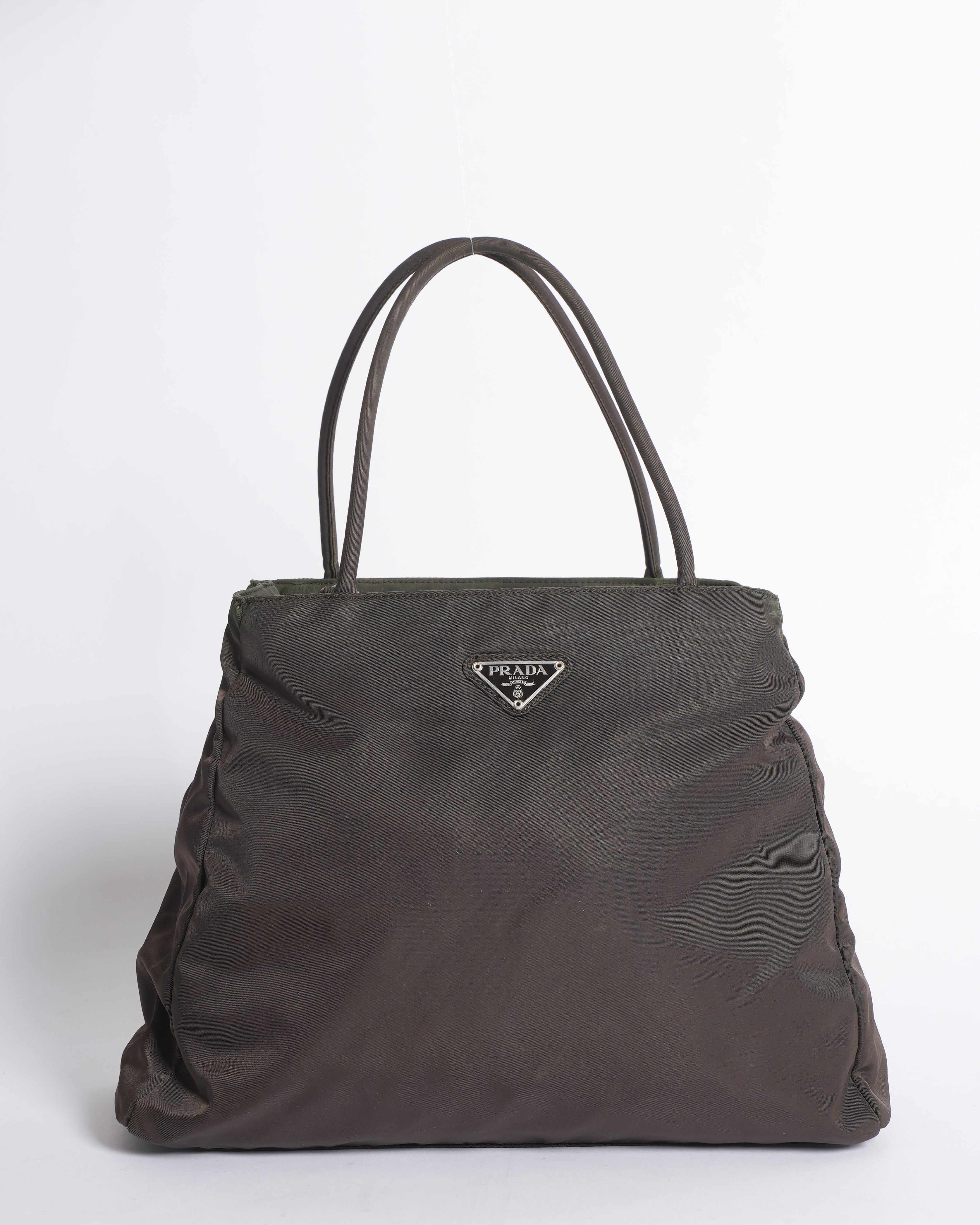 Prada tessuto black nylon tote bag