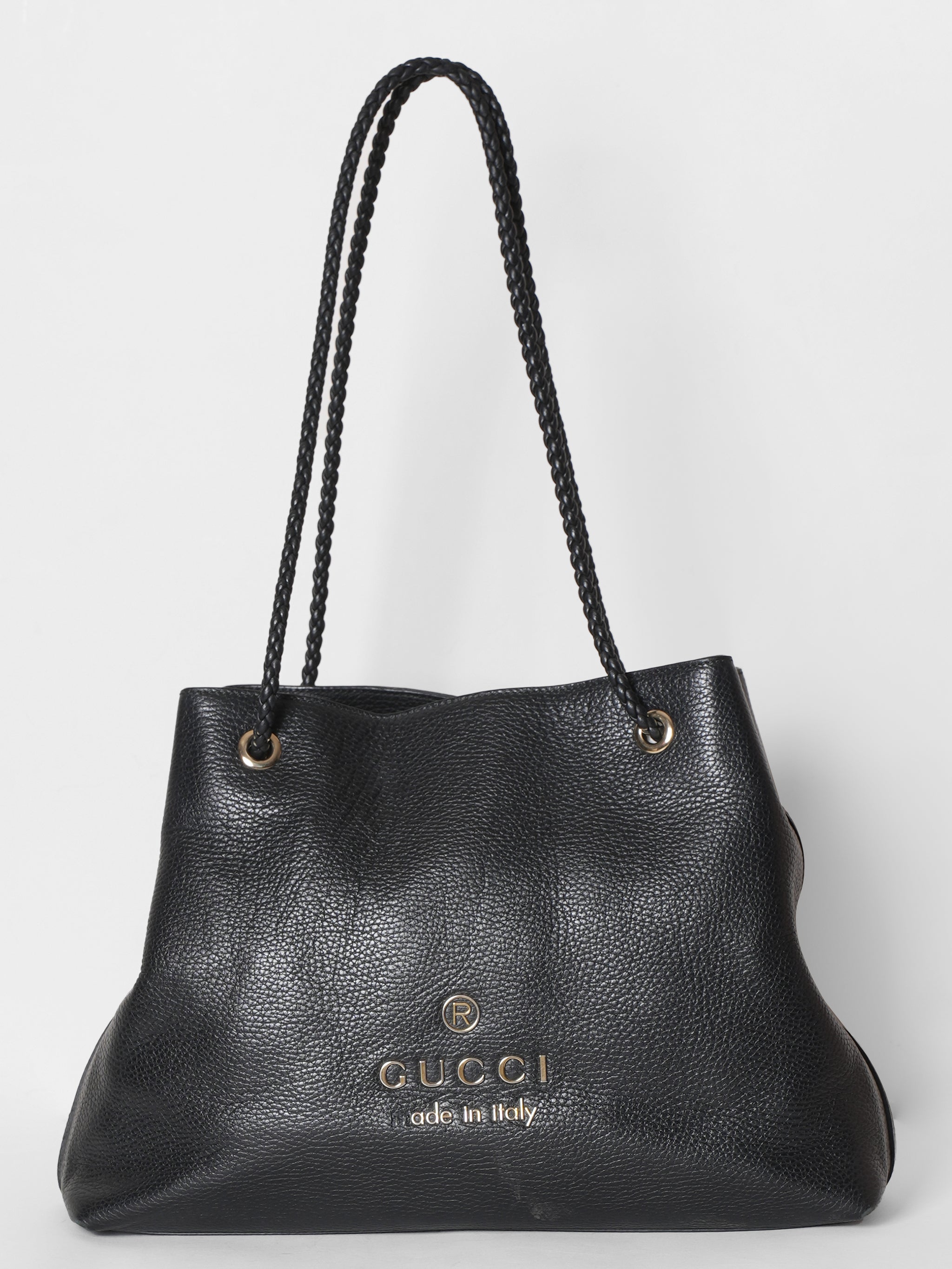 Gucci Black Leather Gifford Tote Bag