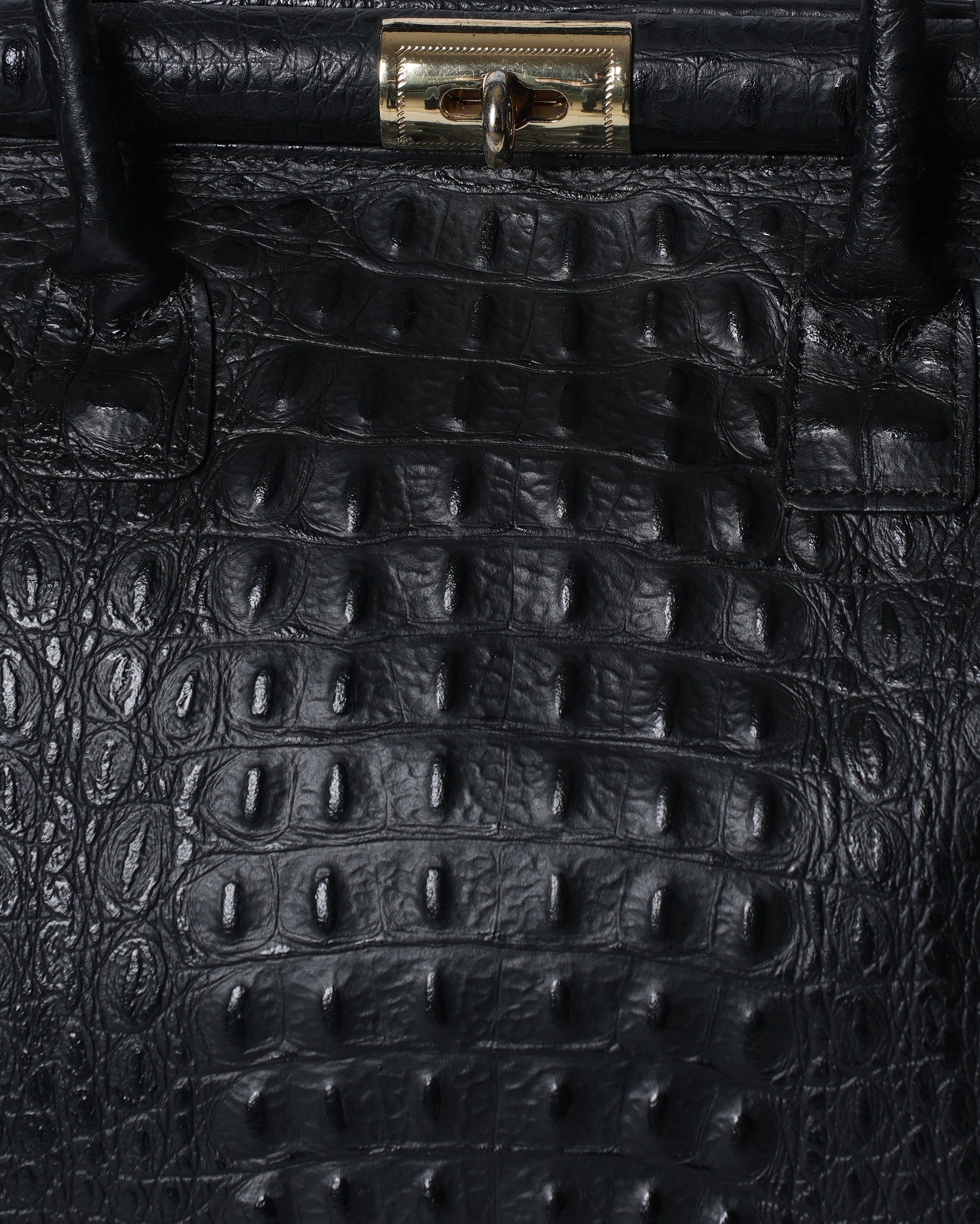 Merci Marie Black Leather Handbag