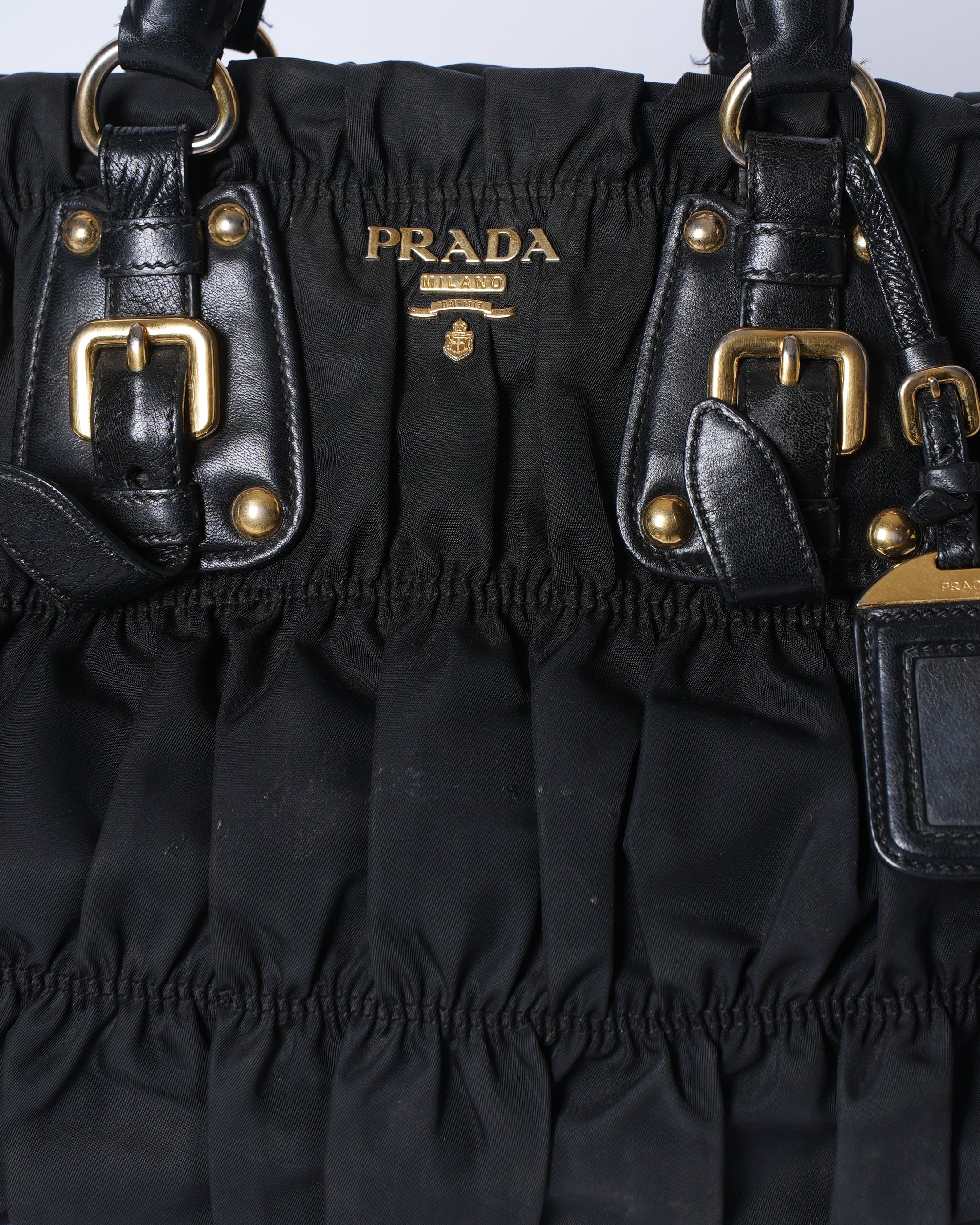 Prada Tessutu Gaufre Nylon Shoulder Bag