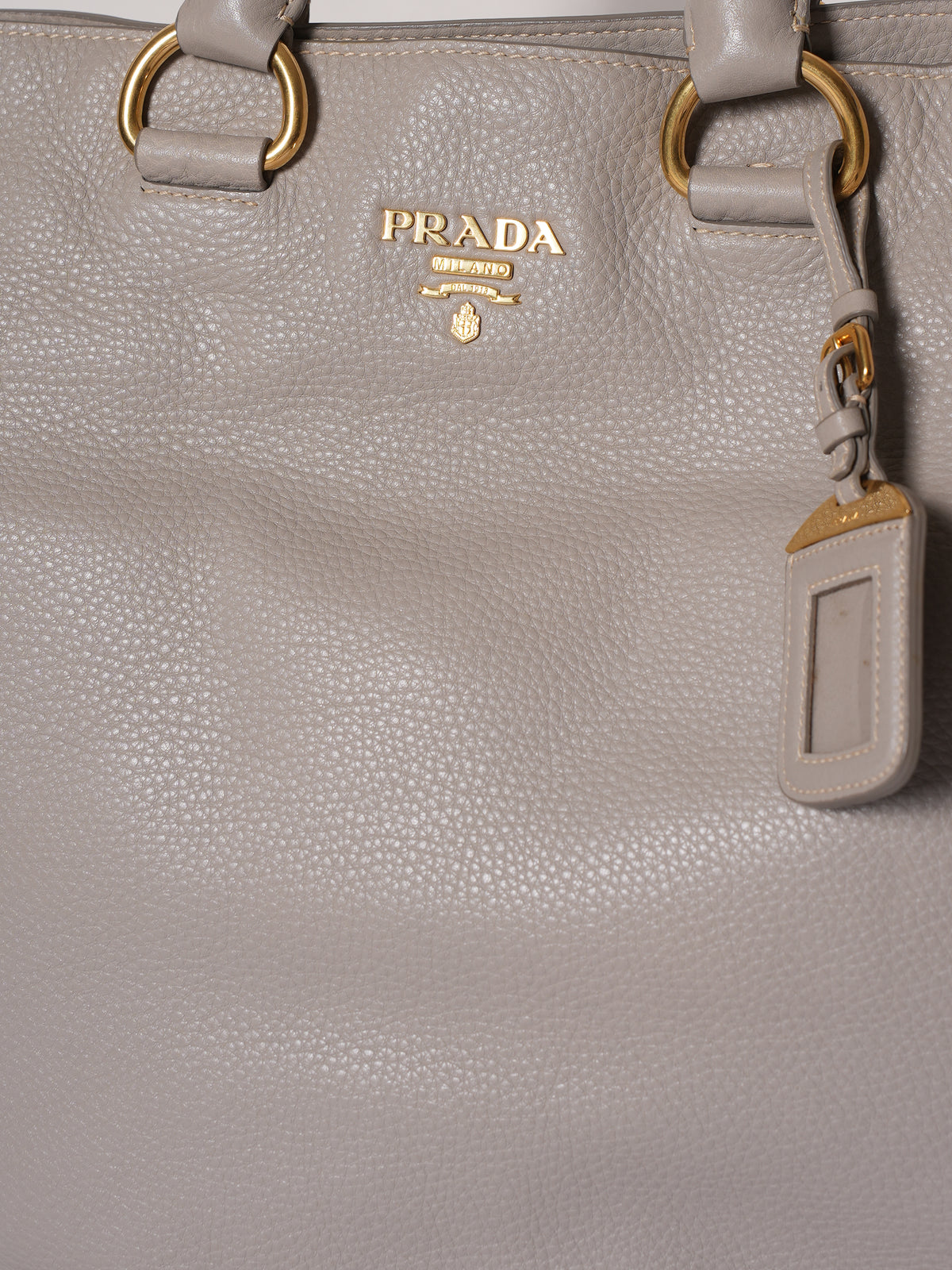 Prada Grey Tote Bag