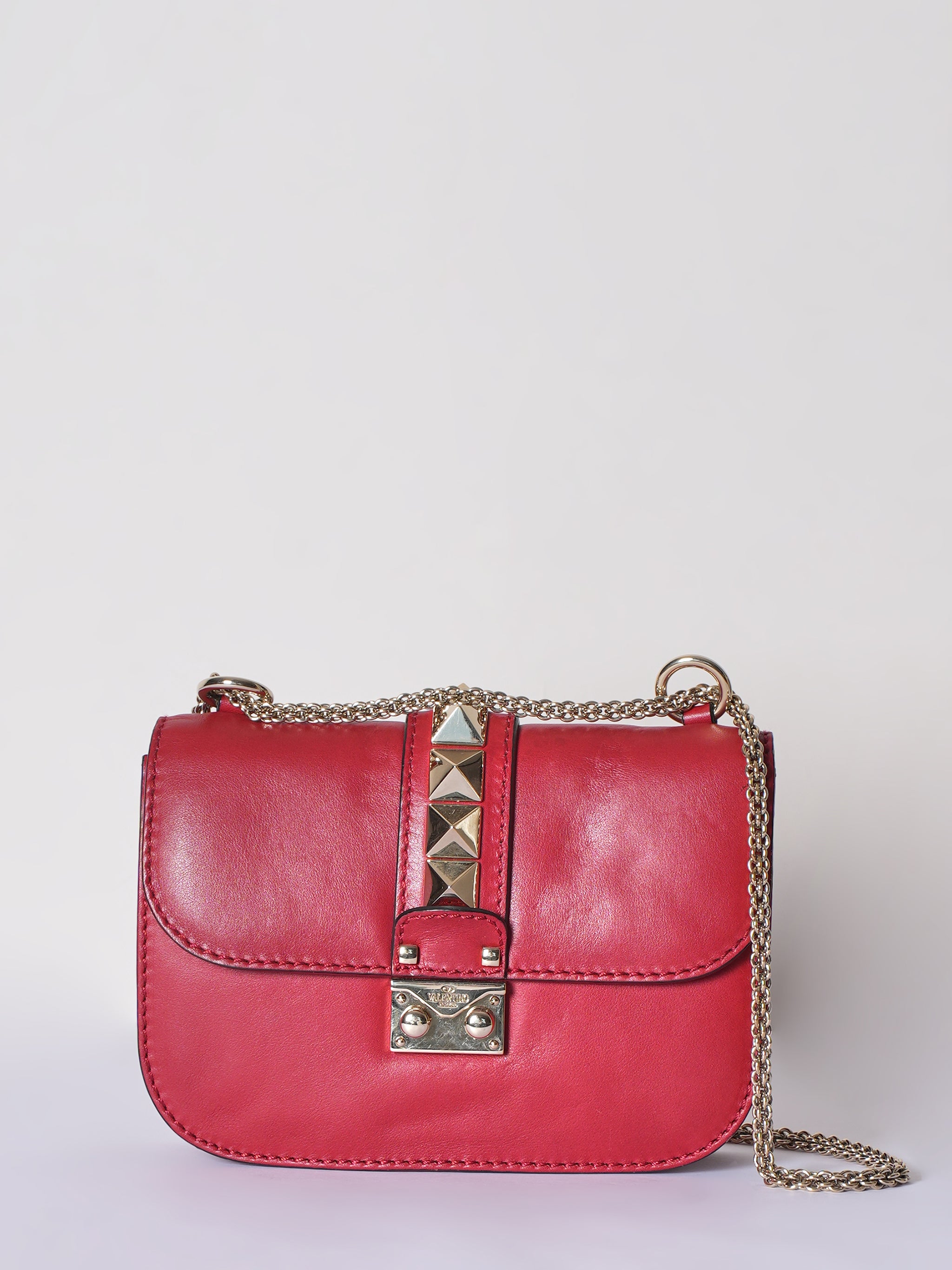 Valentino Rockstud Glam Lock Shoulder Bag