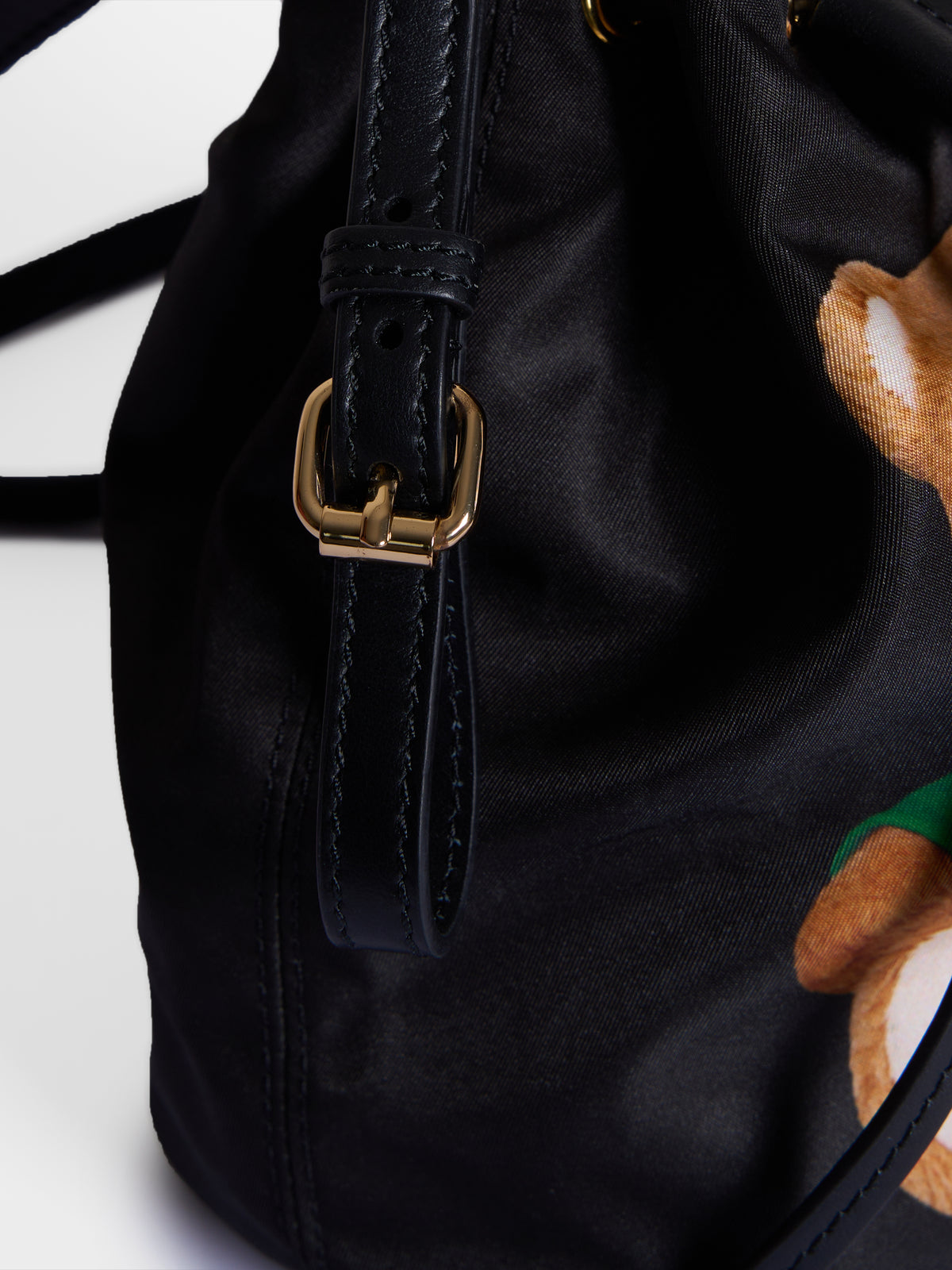 New Moschino Couture Nylon Bucket Teddy Bag