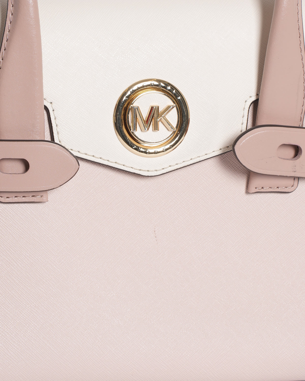 Michael Kors Carmen Bag In Pink & White