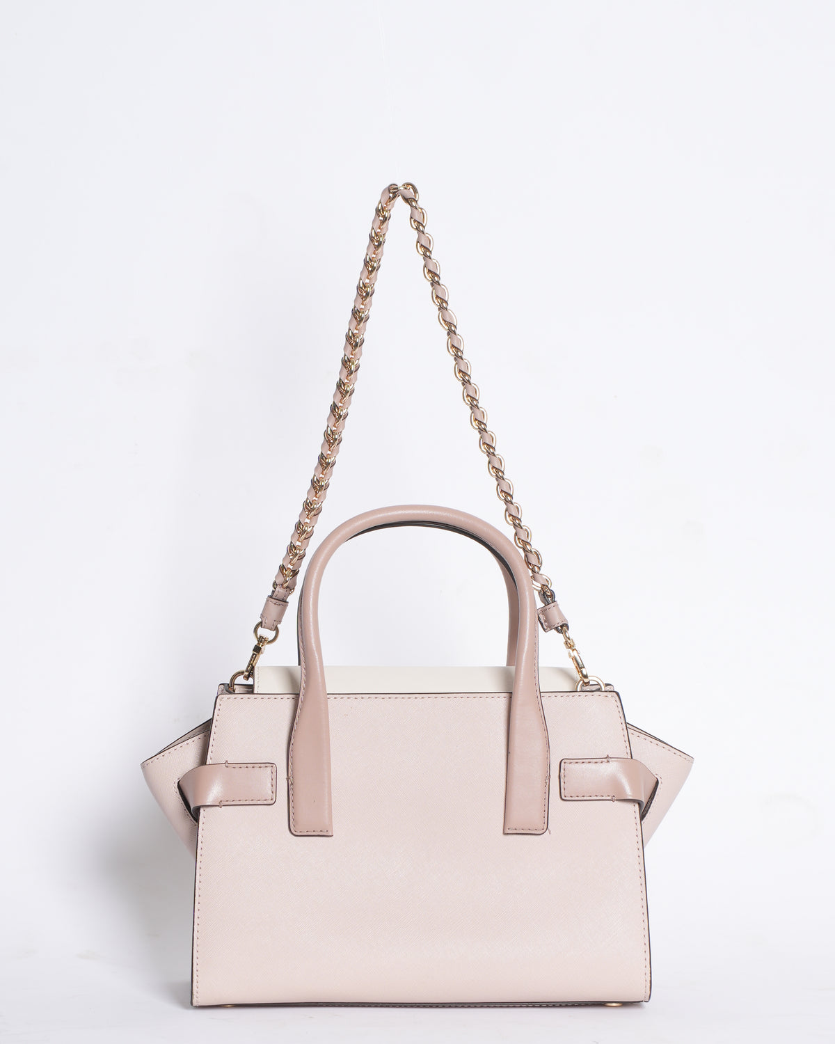 Michael Kors Carmen Bag In Pink & White