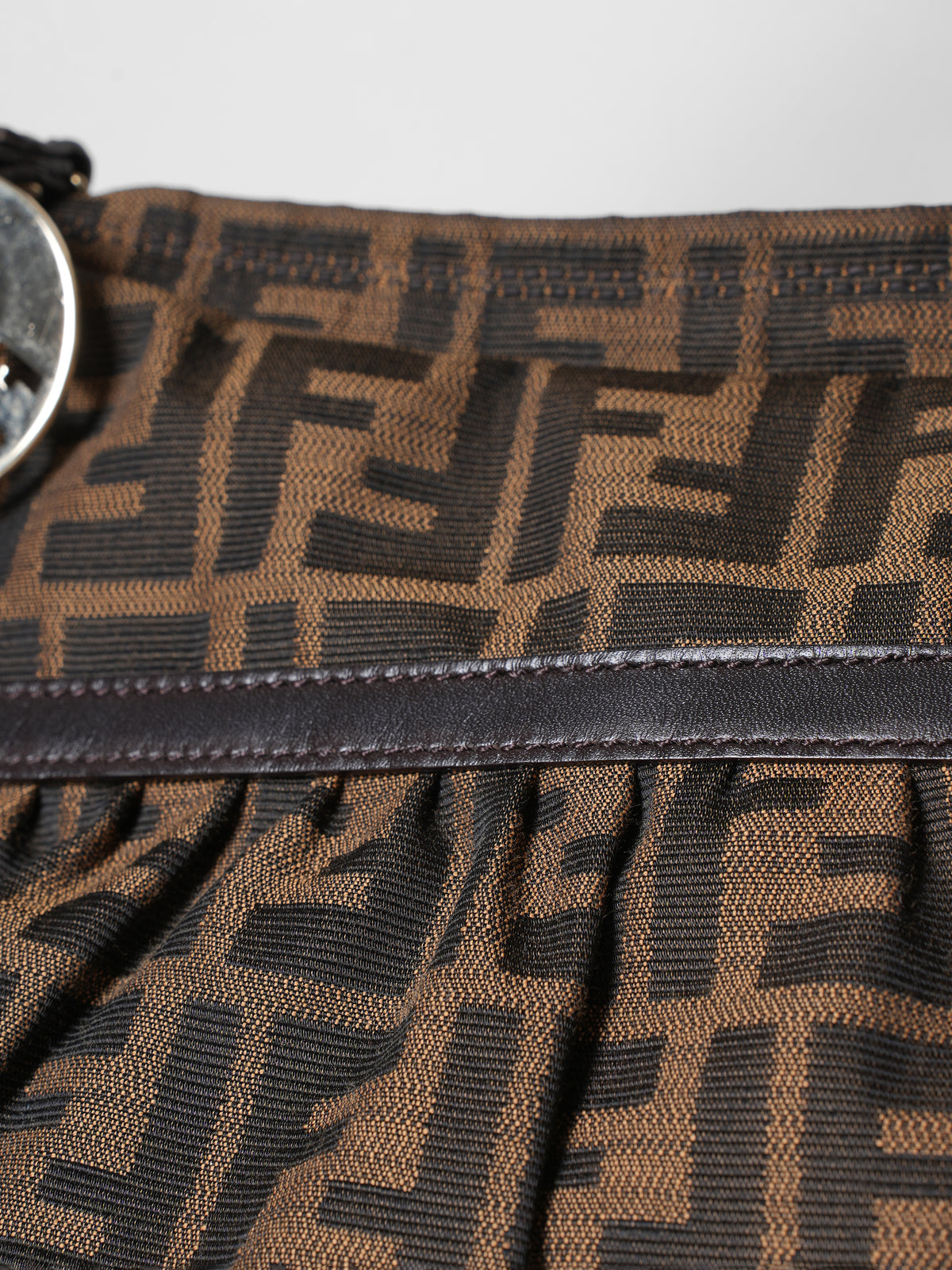 Fendi Zucca Tobacco Hobo Bag