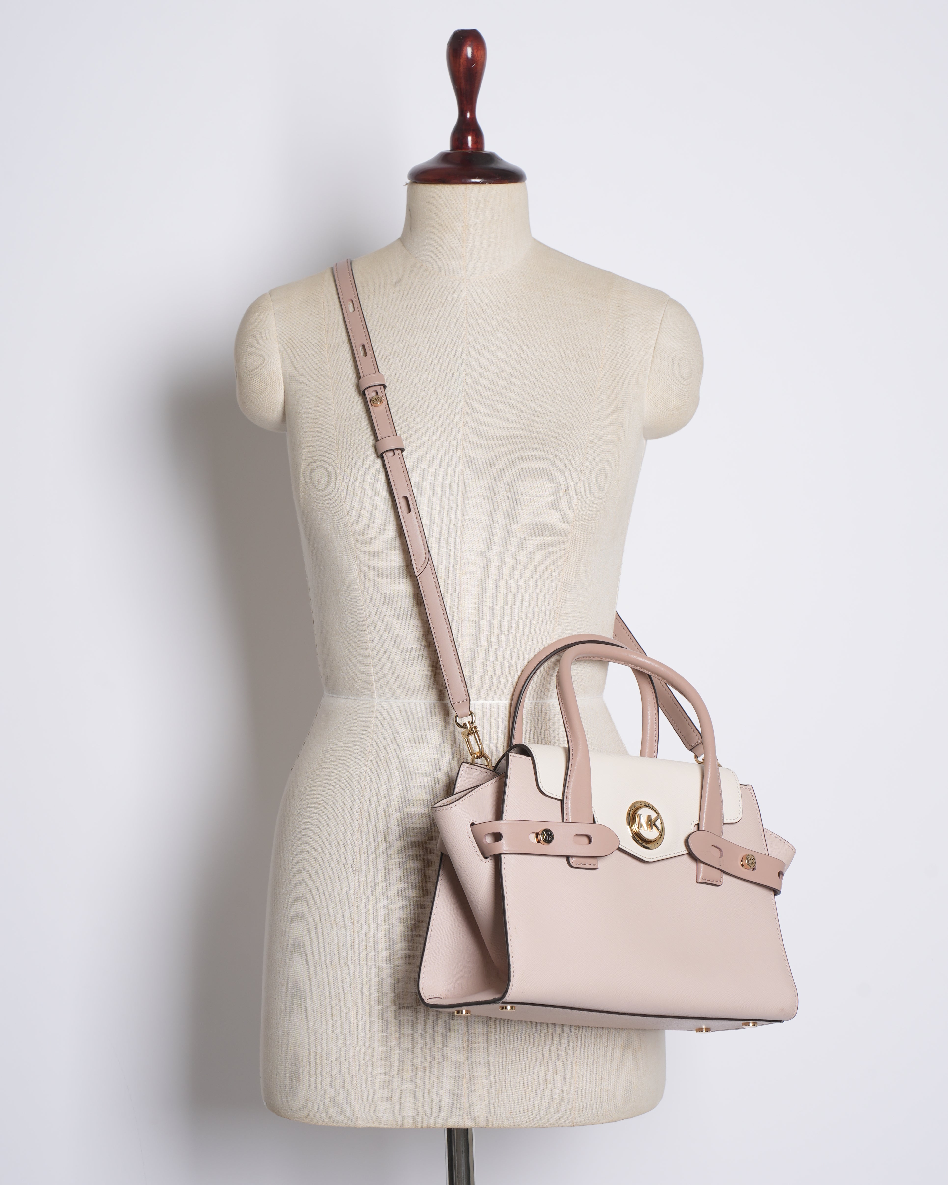 MK Carmen Bag In Pink & White