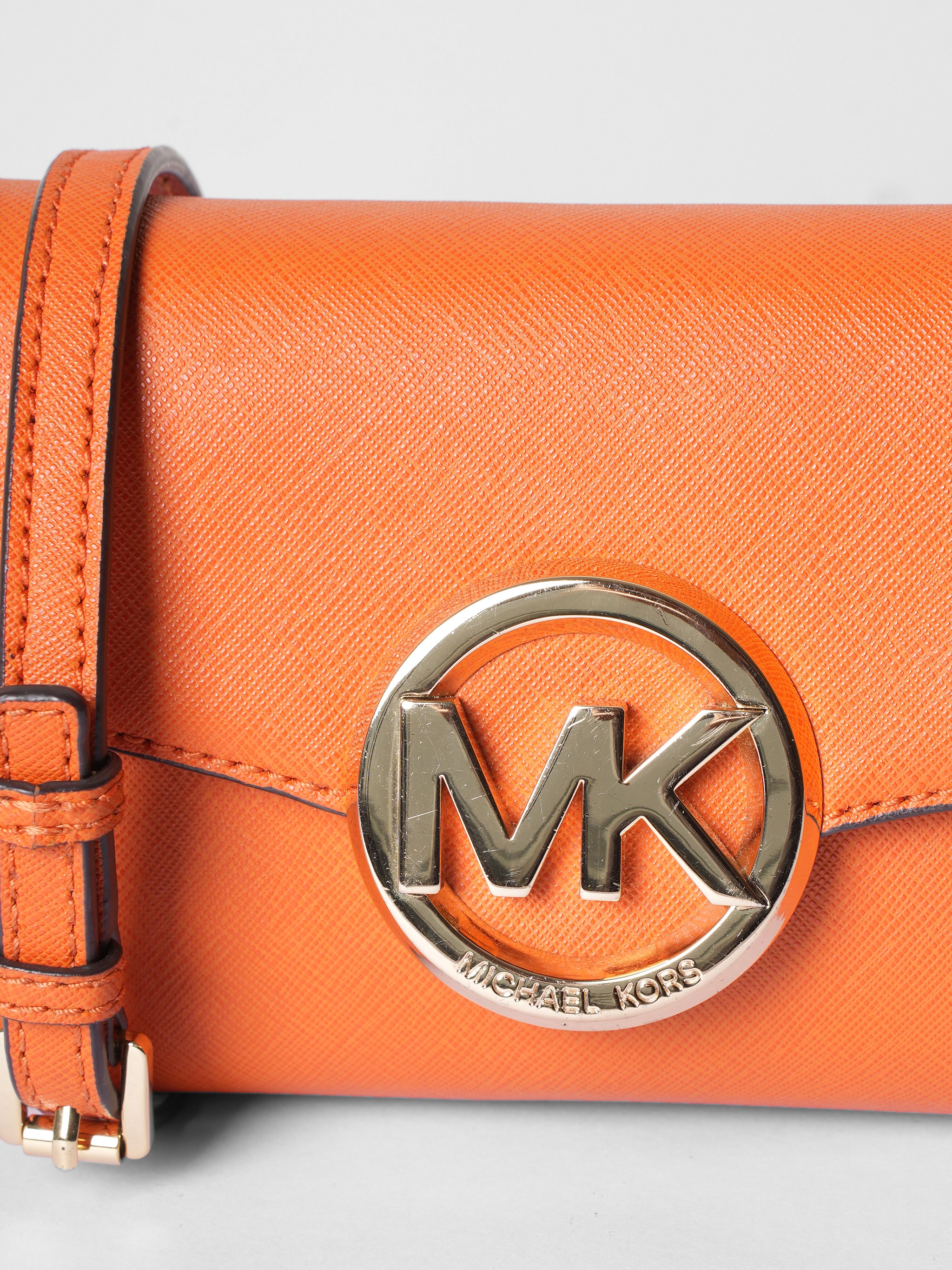 Michael Kors Hudson Leather Crossbody Bag