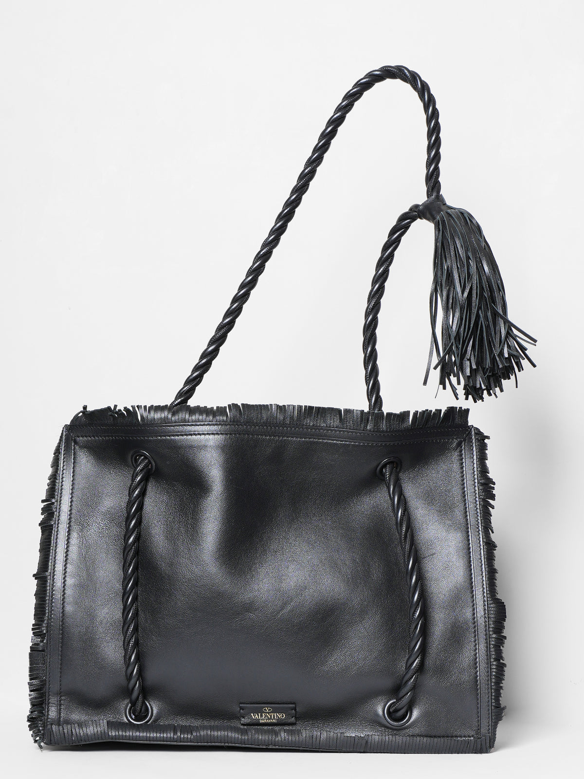 Valentino Rope Fringe Shopper Bag