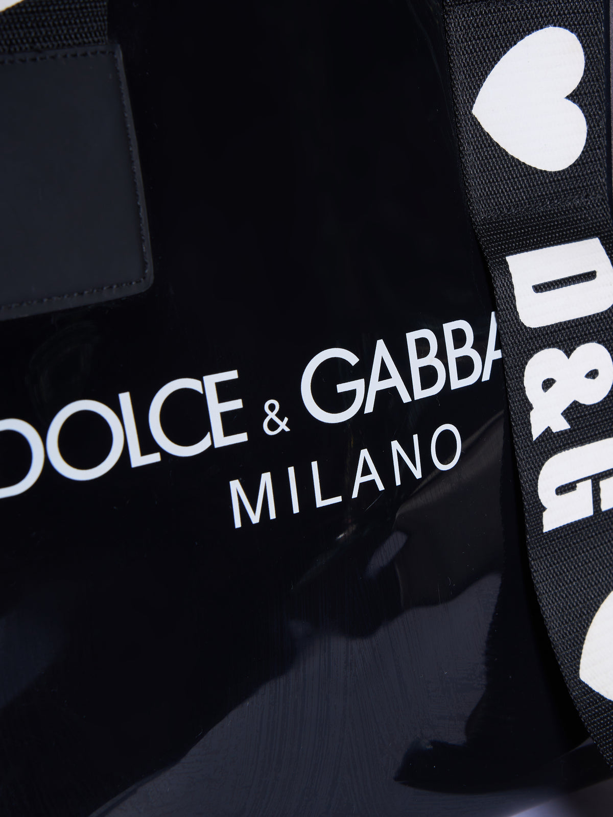 Dolce & Gabbana PVC Strap Shoppers Tote Bag