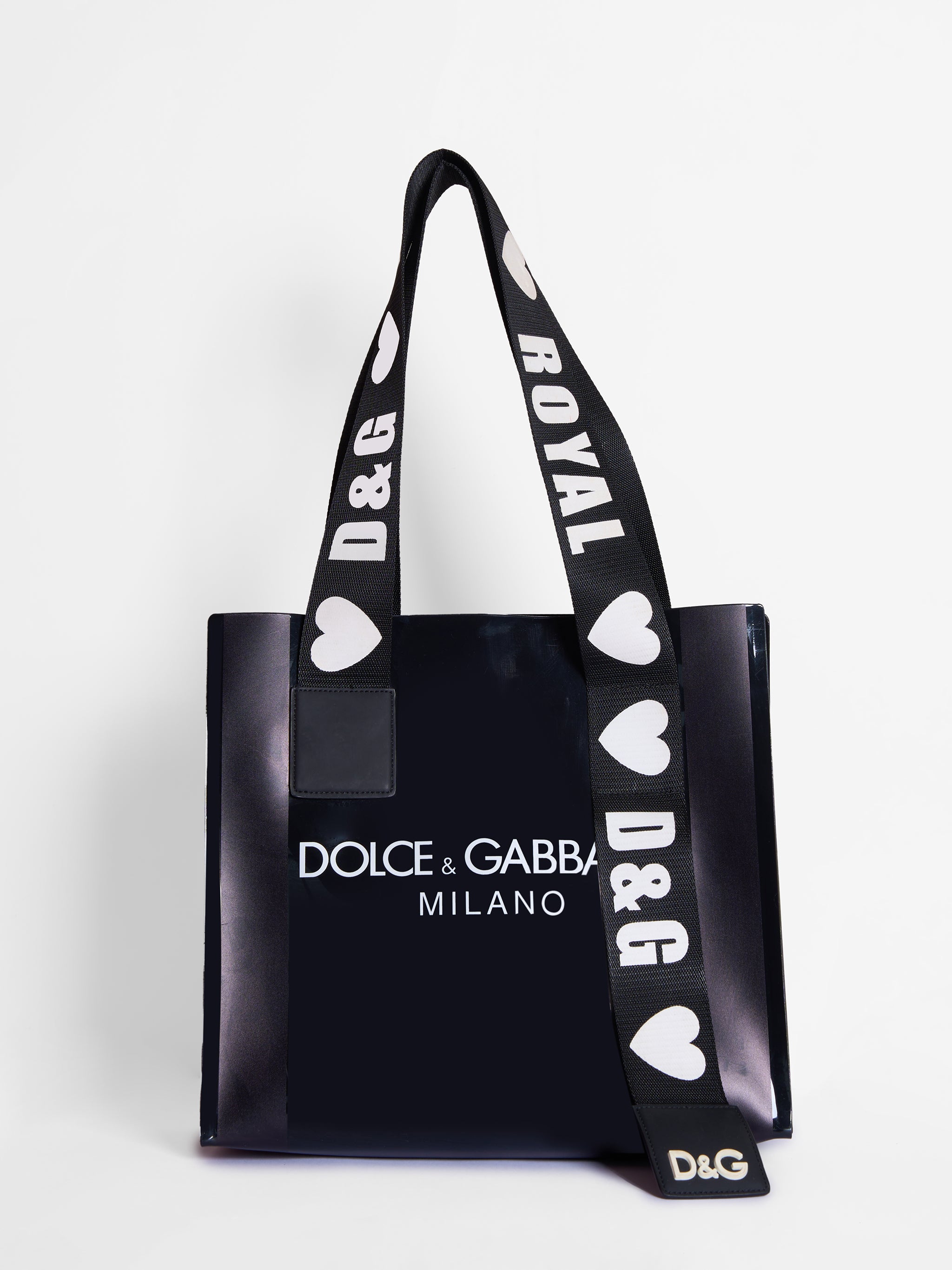 Dolce & Gabbana PVC Strap Shoppers Tote Bag