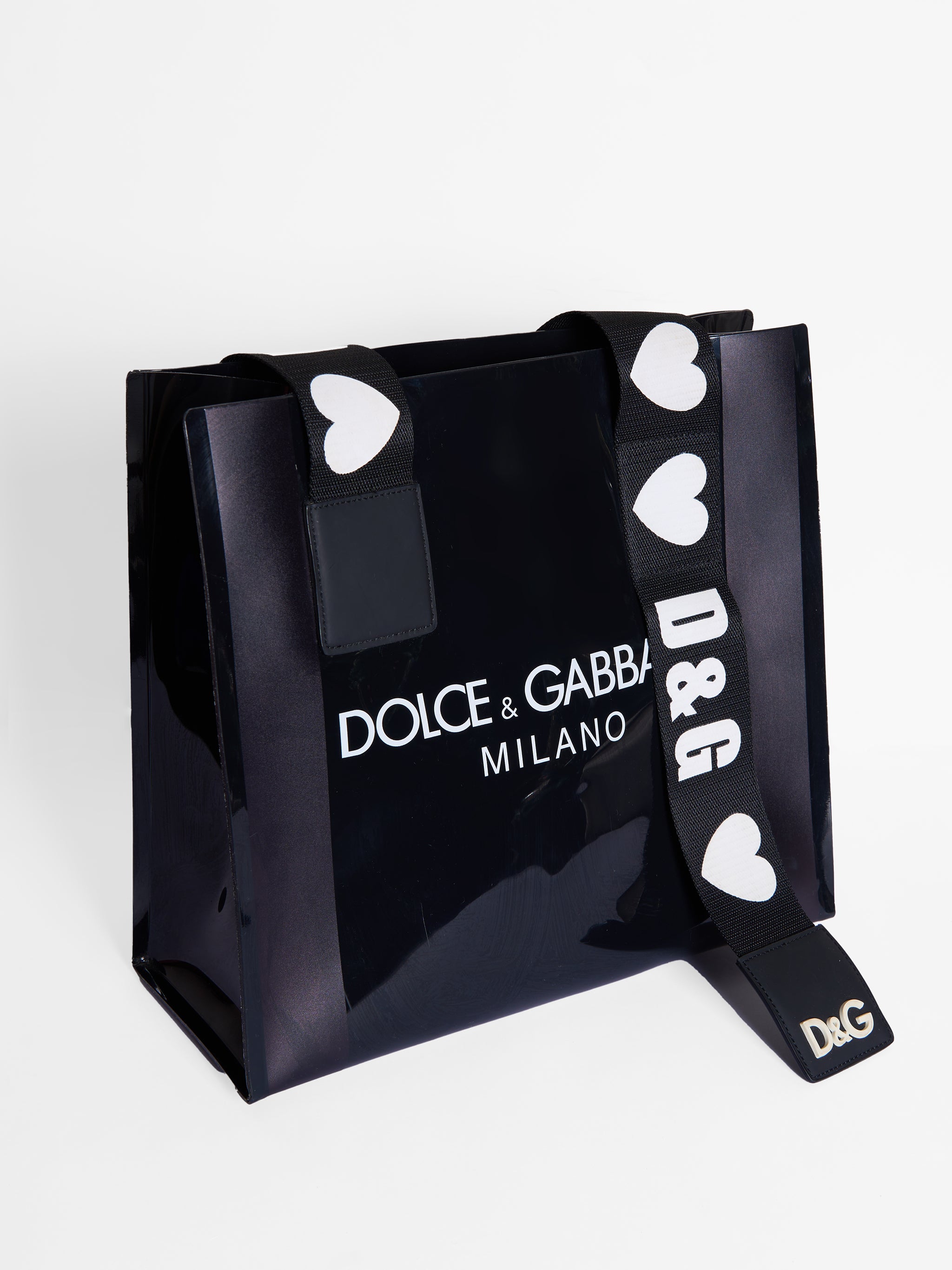 Dolce & Gabbana PVC Strap Shoppers Tote Bag