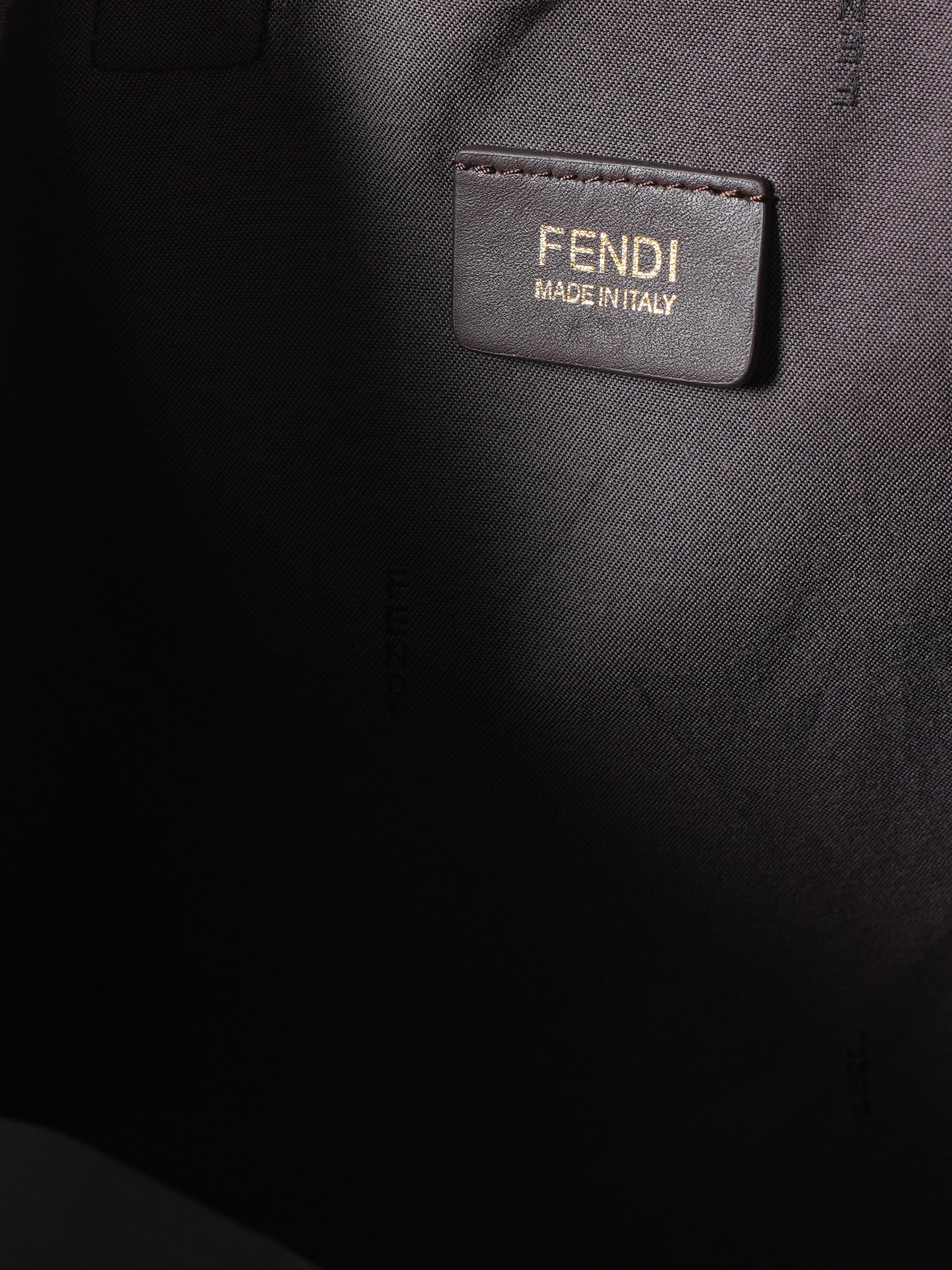 Fendi Logo Canvas Shopper Bag