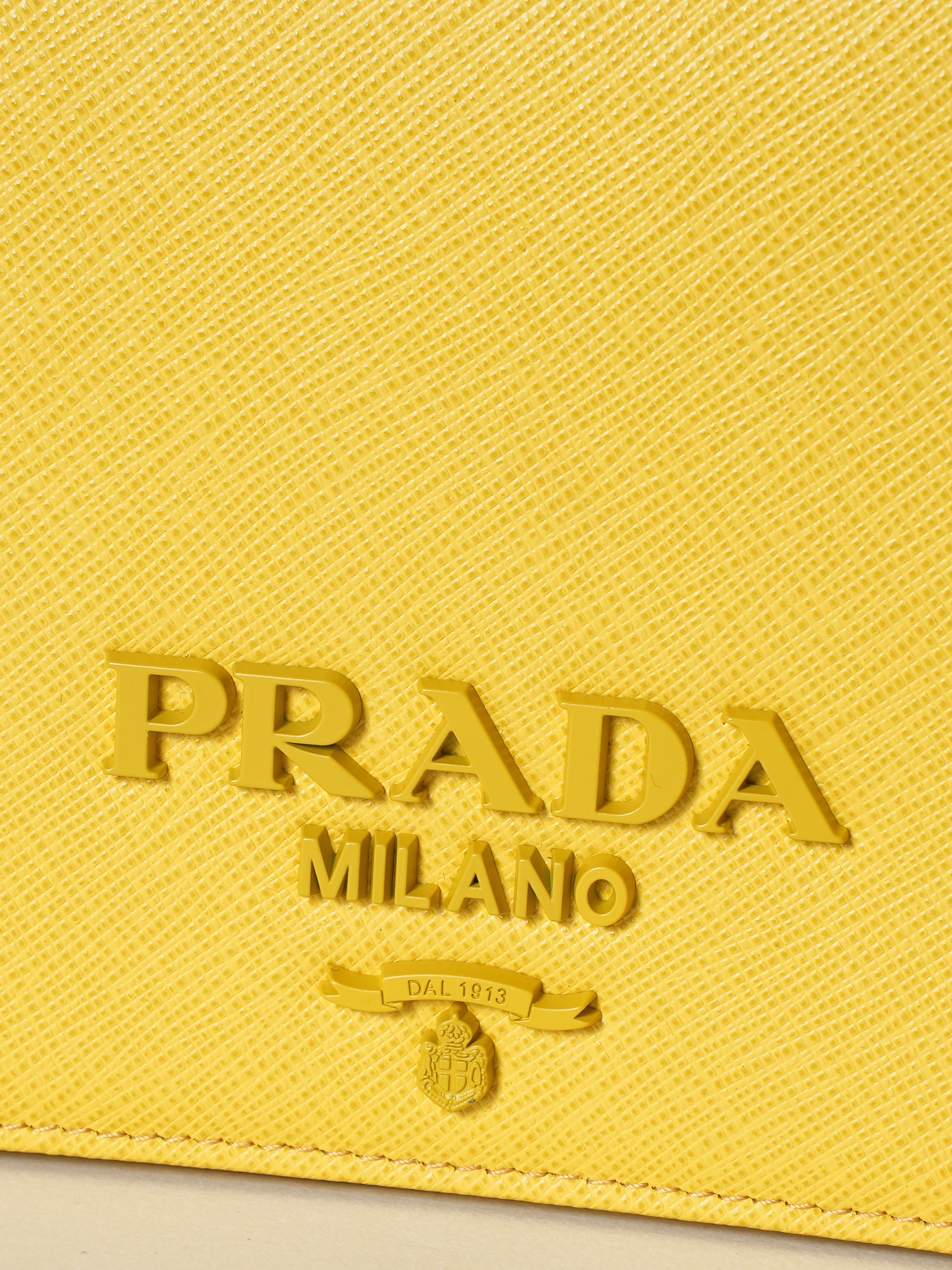 *New* Prada Sunny Yellow Leather Mini Bag