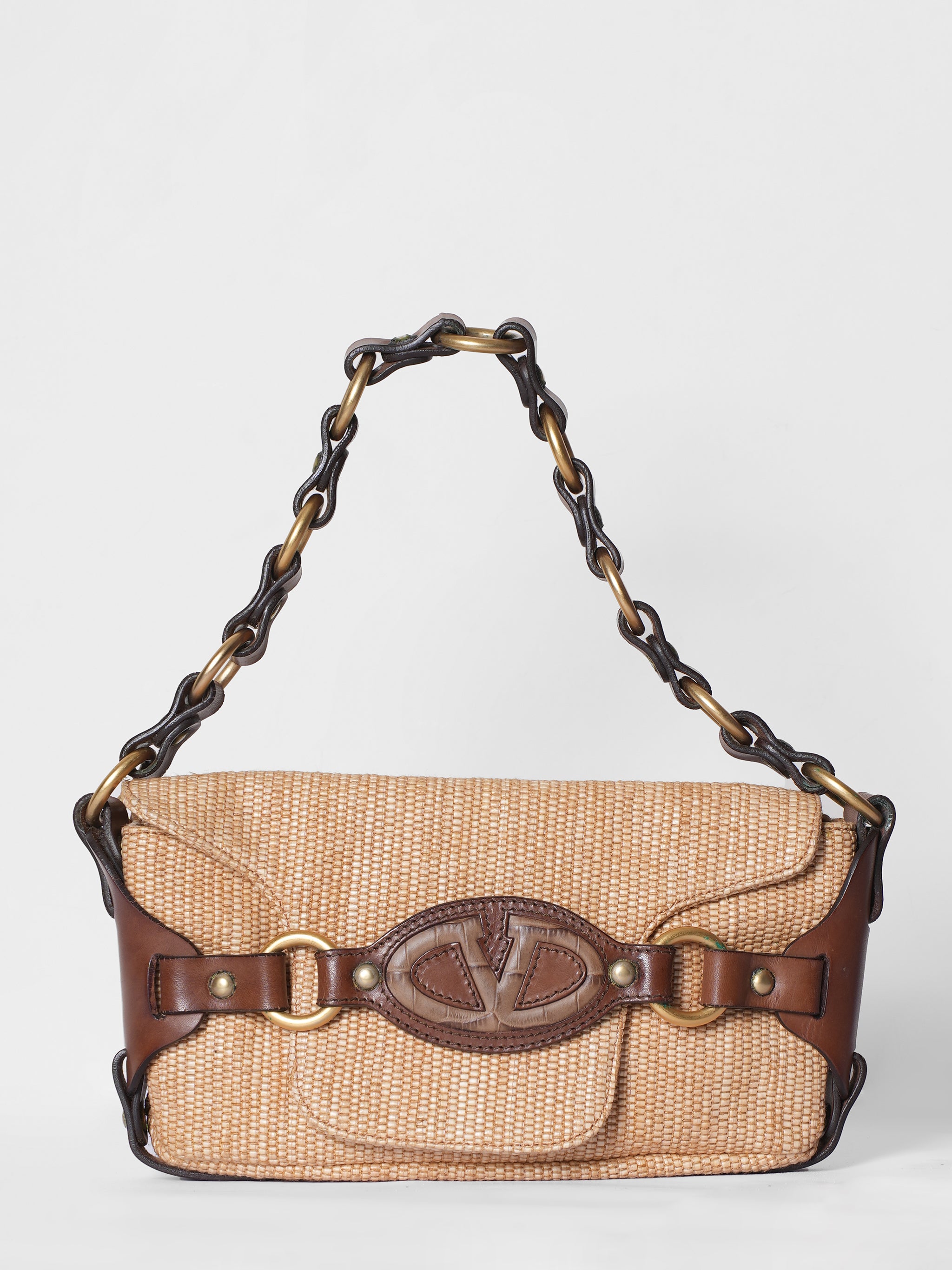 Valentino Bag Raffai Woven Shoulder Bag