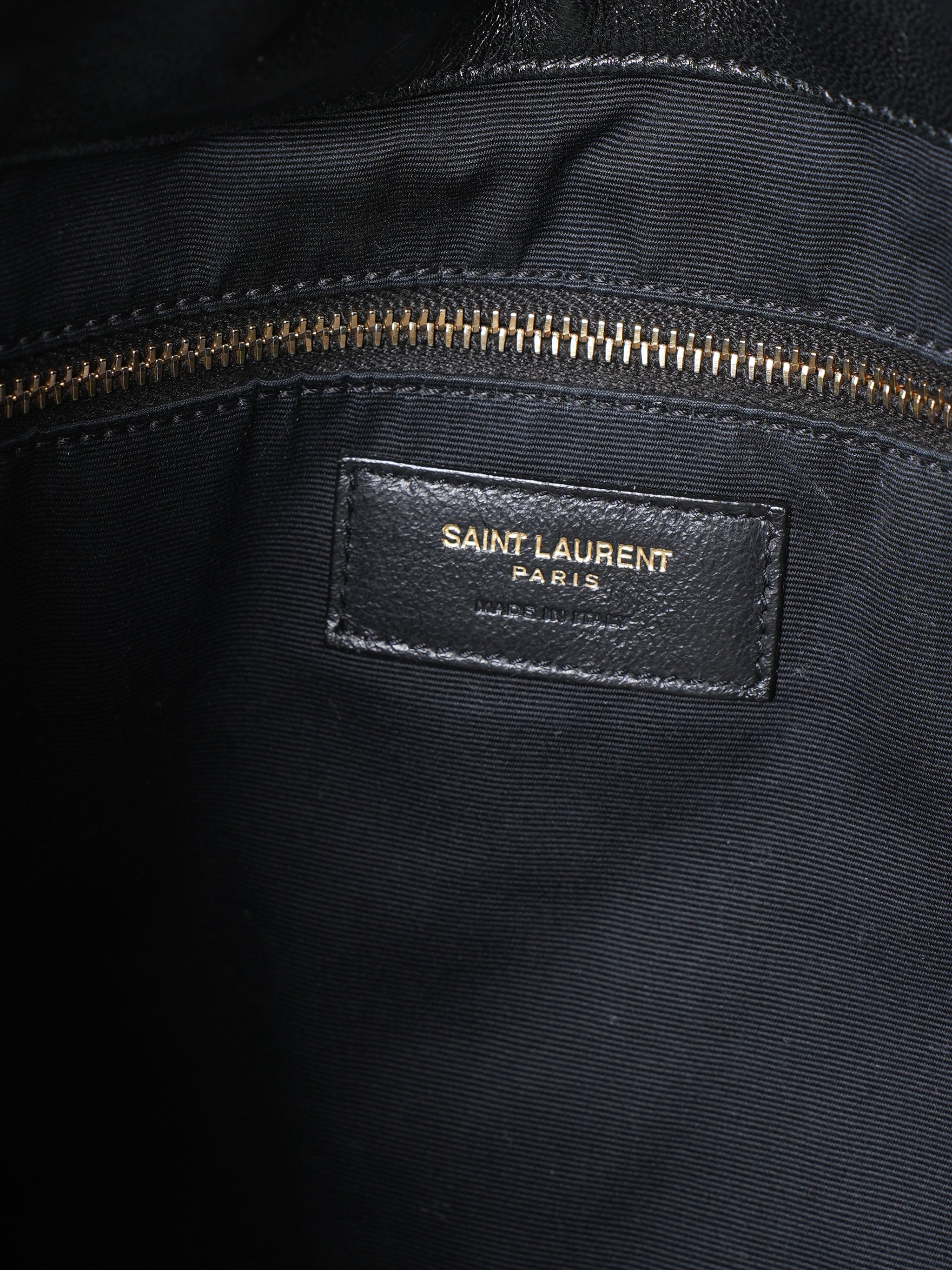 Saint Laurent Black Quilted Tote Bag