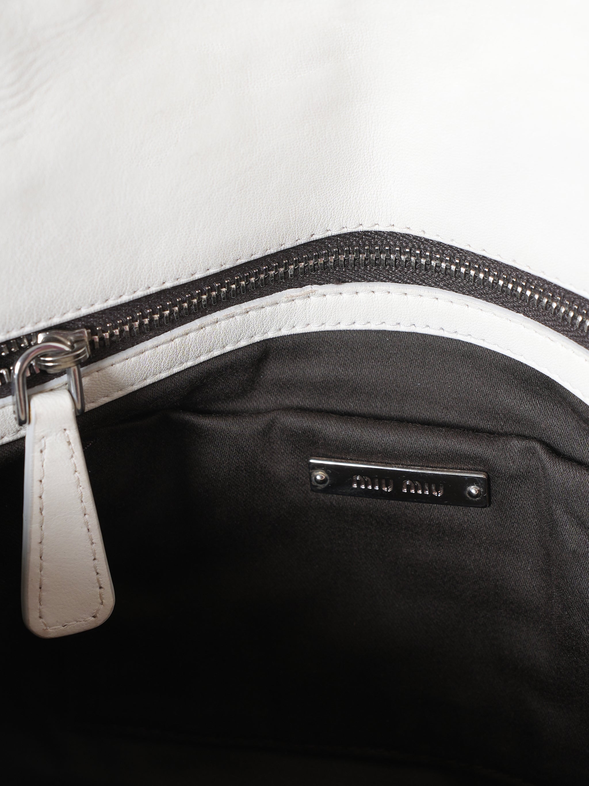 Miu Miu White Shoulder Bag