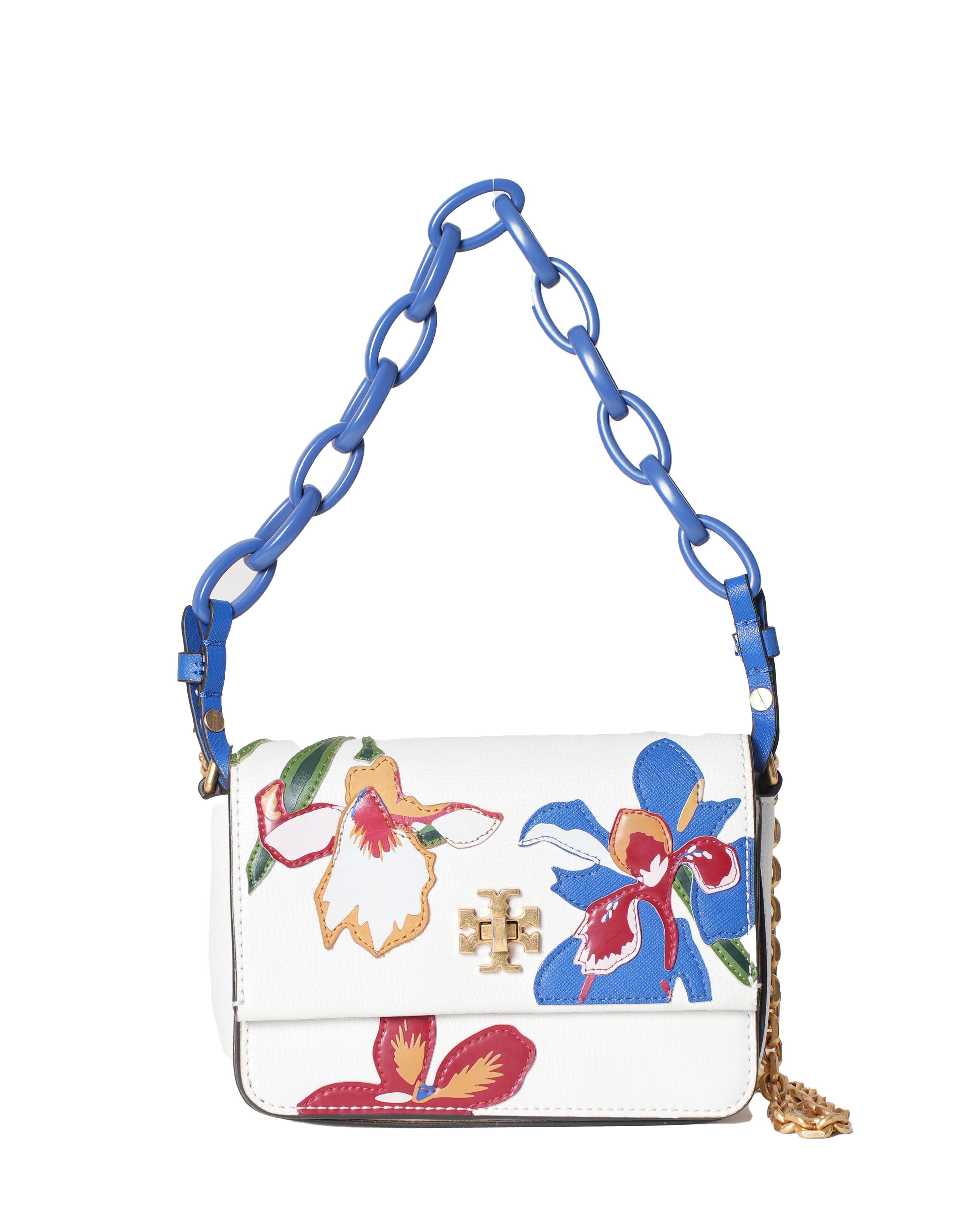 Tory Burch White floral Kira Bag