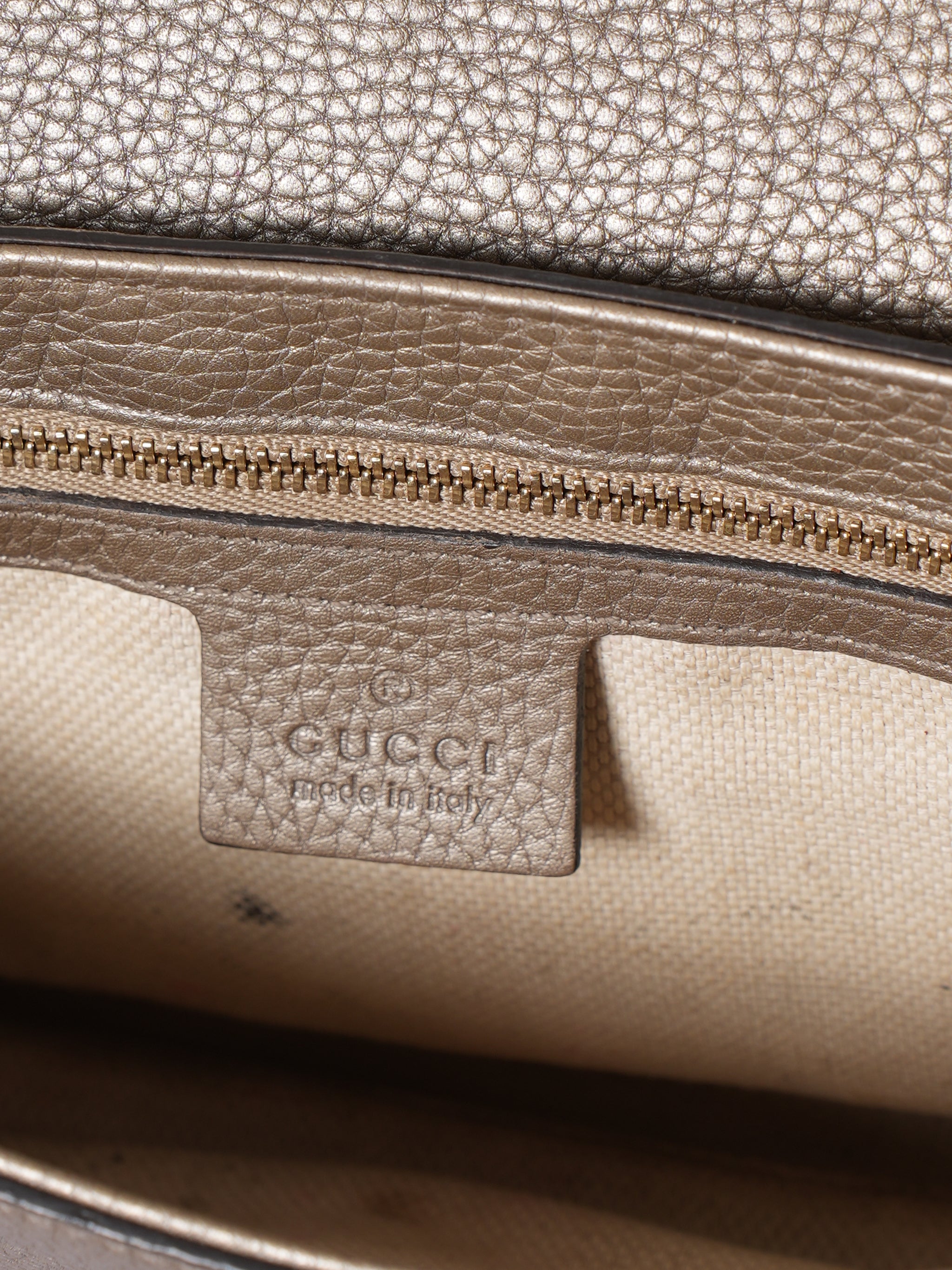 Gucci Soho Crossbody Bronze Bag