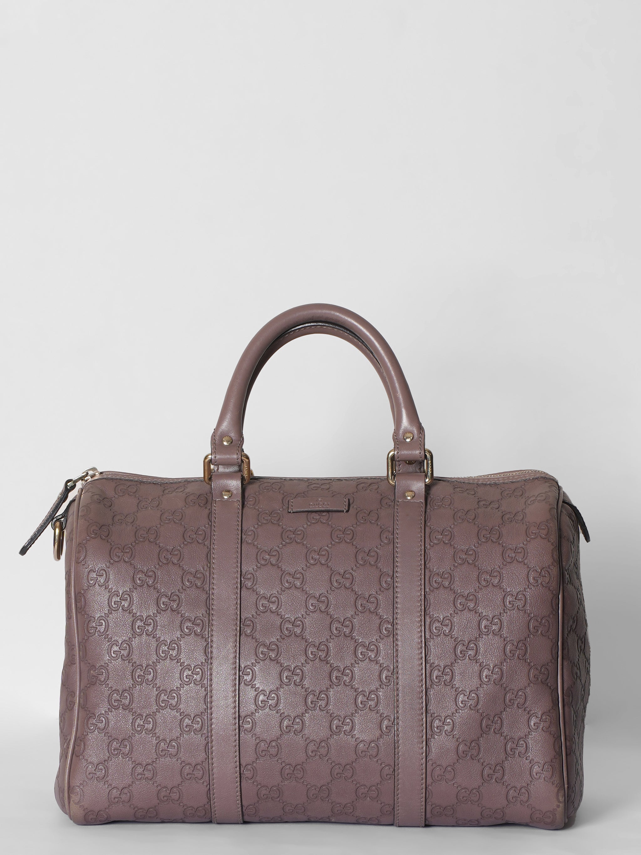 Gucci Brown Guccissima Boston Bag