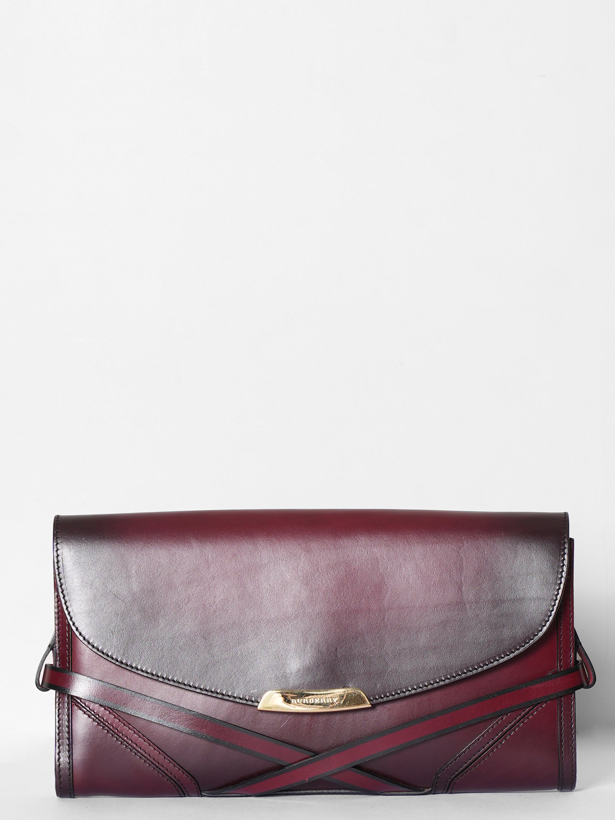 Burberry Large Maroon Crossbody Bag