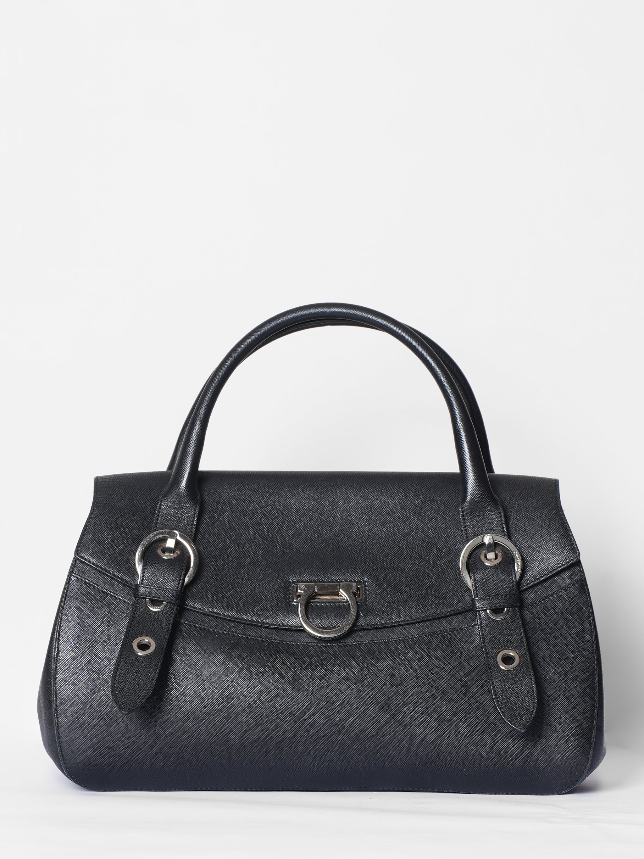 Salvatore Ferragamo Ganacini Leather Handbag