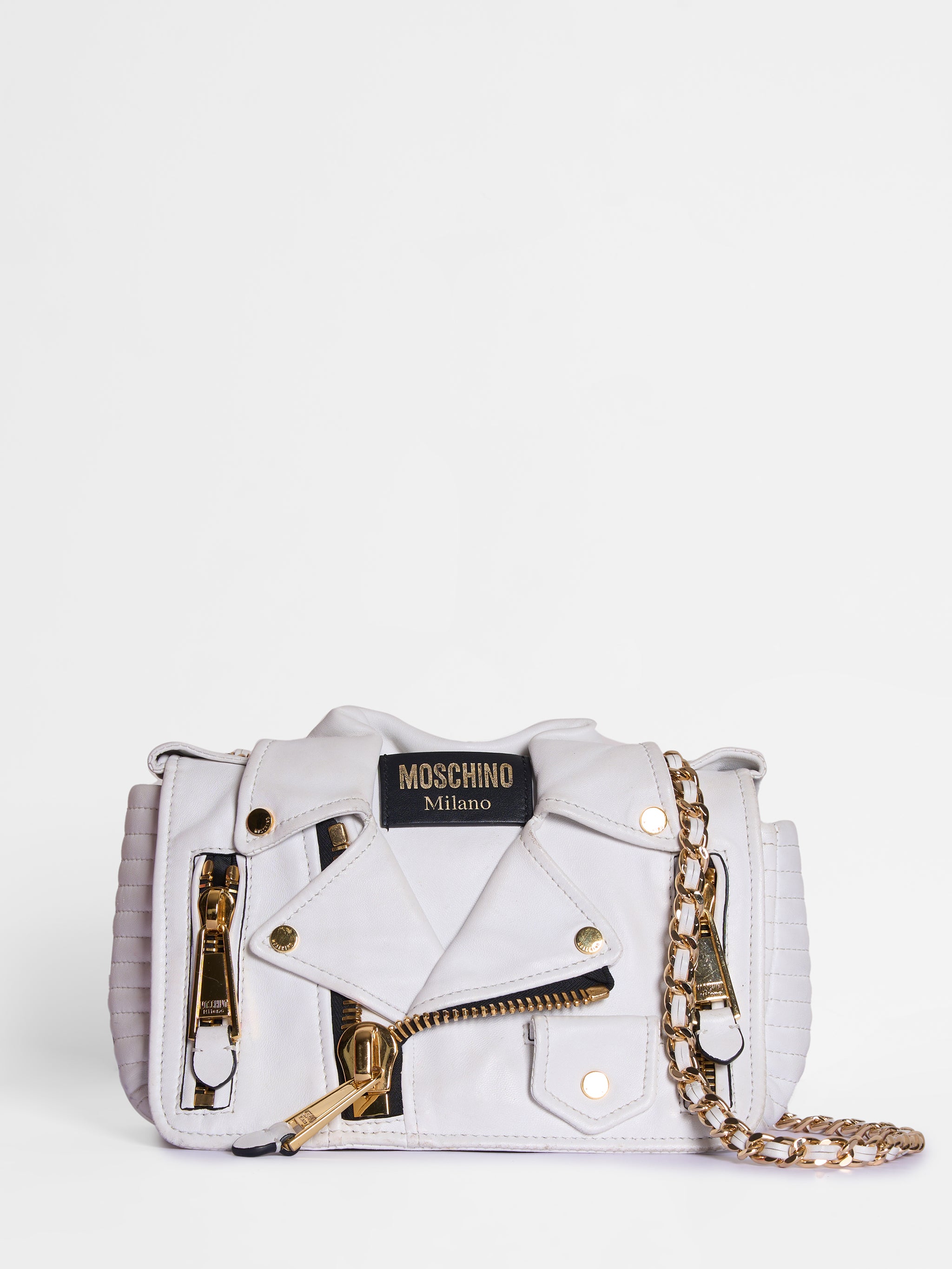 Moschino Nappa Bikers Bag