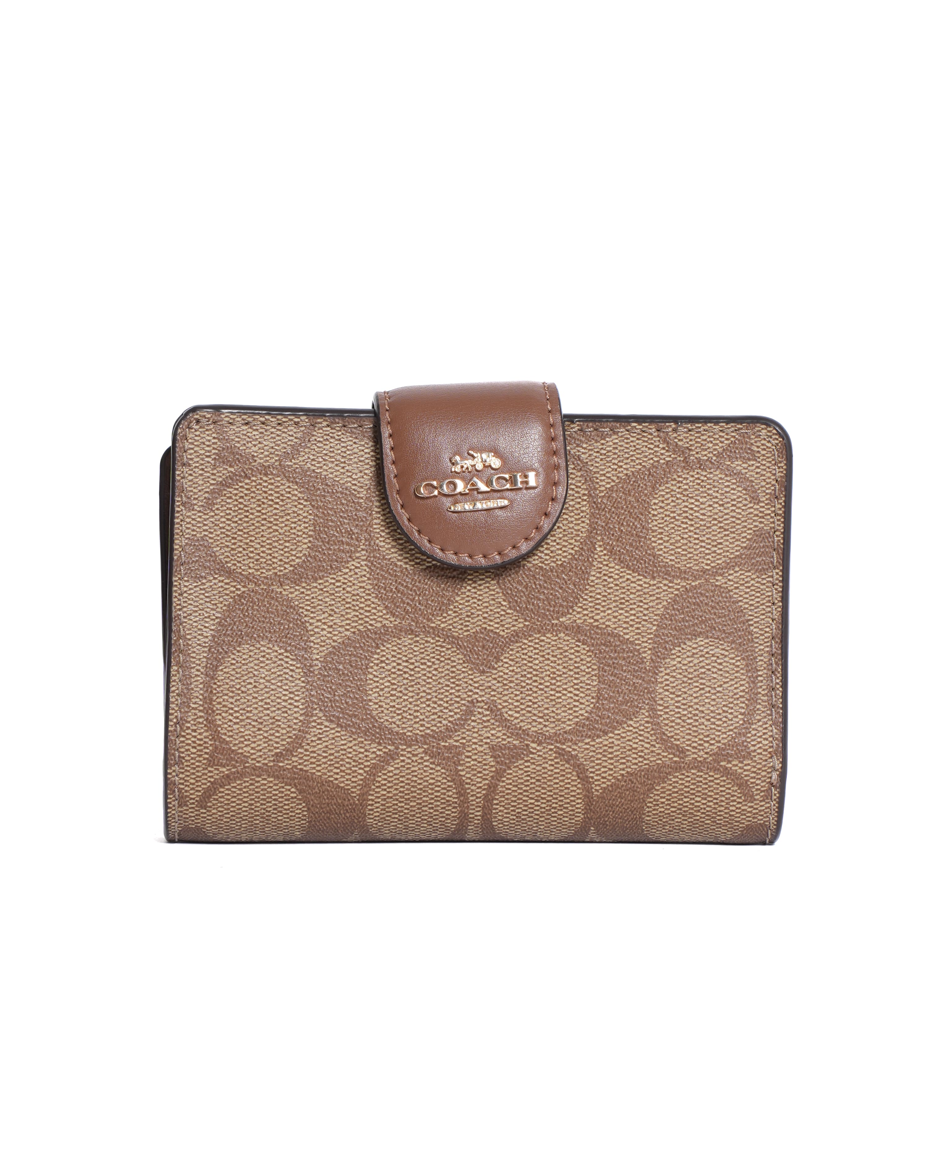 Coach Monogram Corner Zip Wallet