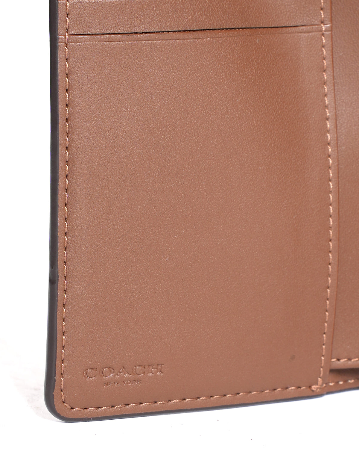Coach Monogram Corner Zip Wallet