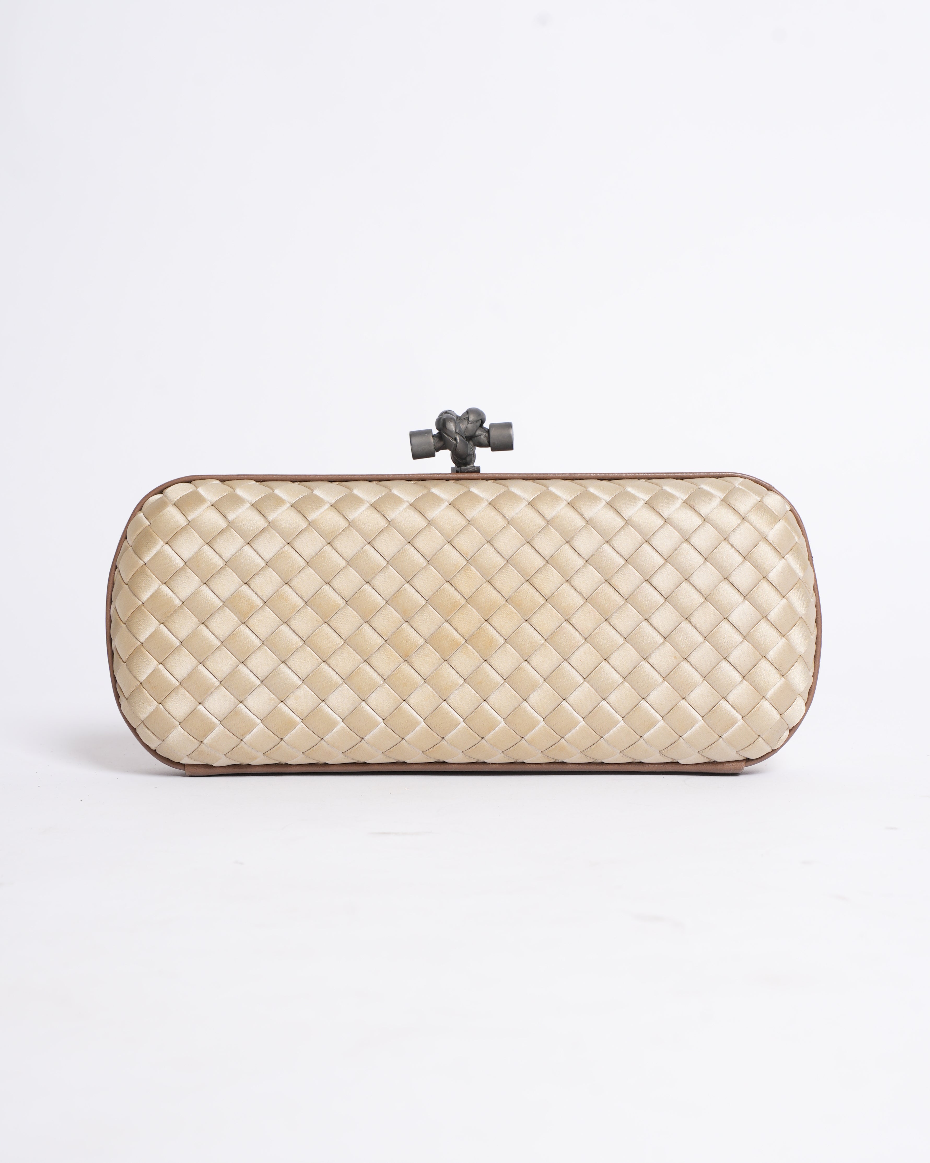 Bottega Veneta Satin Clutch
