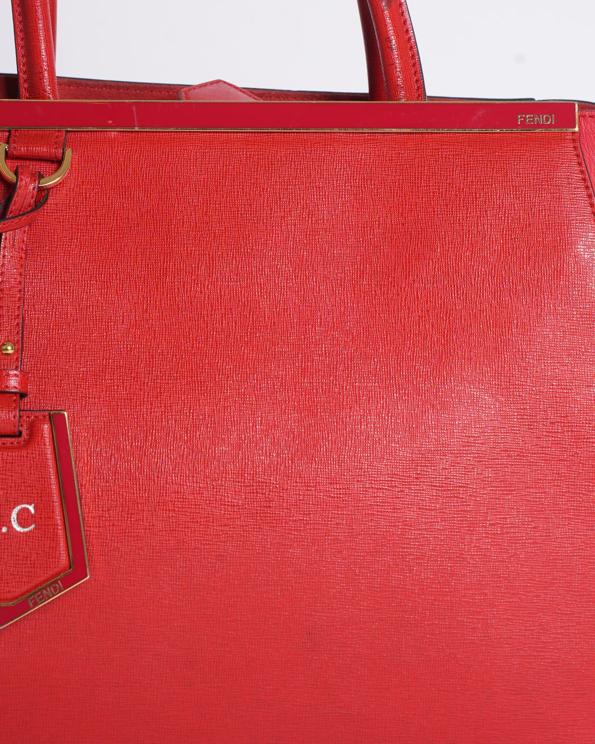 Fendi Red 2Jours Tote