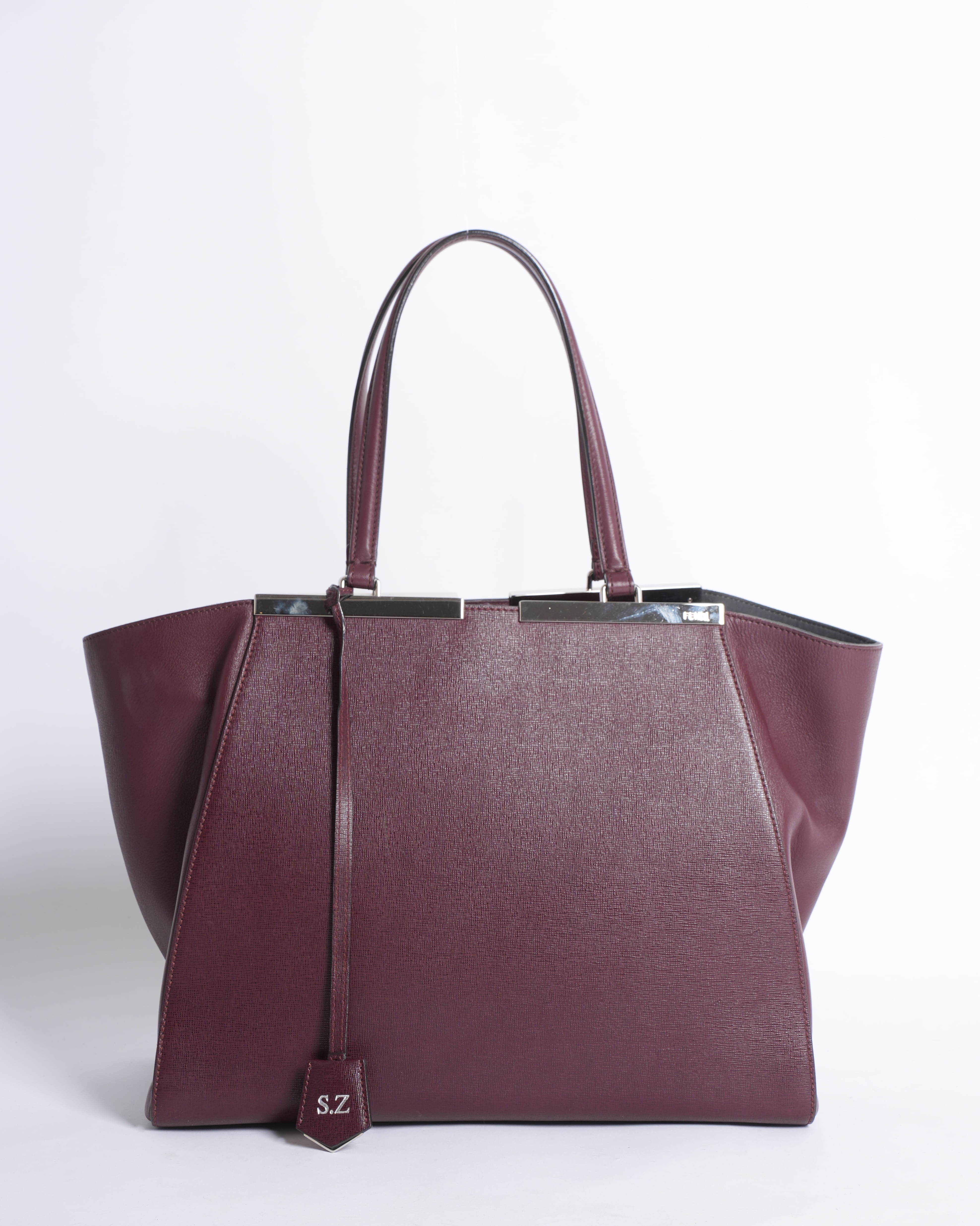 Fendi 3 Jours Burgundy Bag