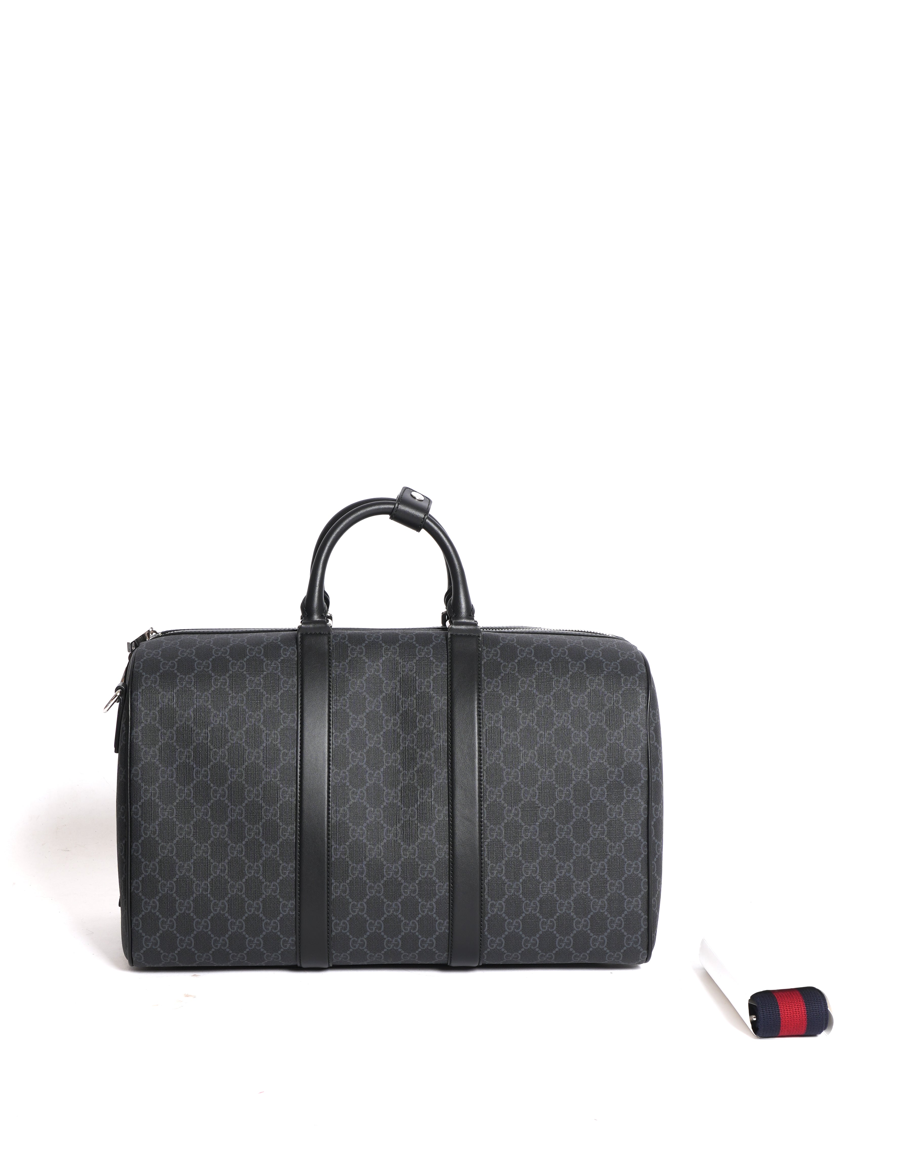 New Gucci Monogram Duffle Bag with Detachable Crossbody Strap