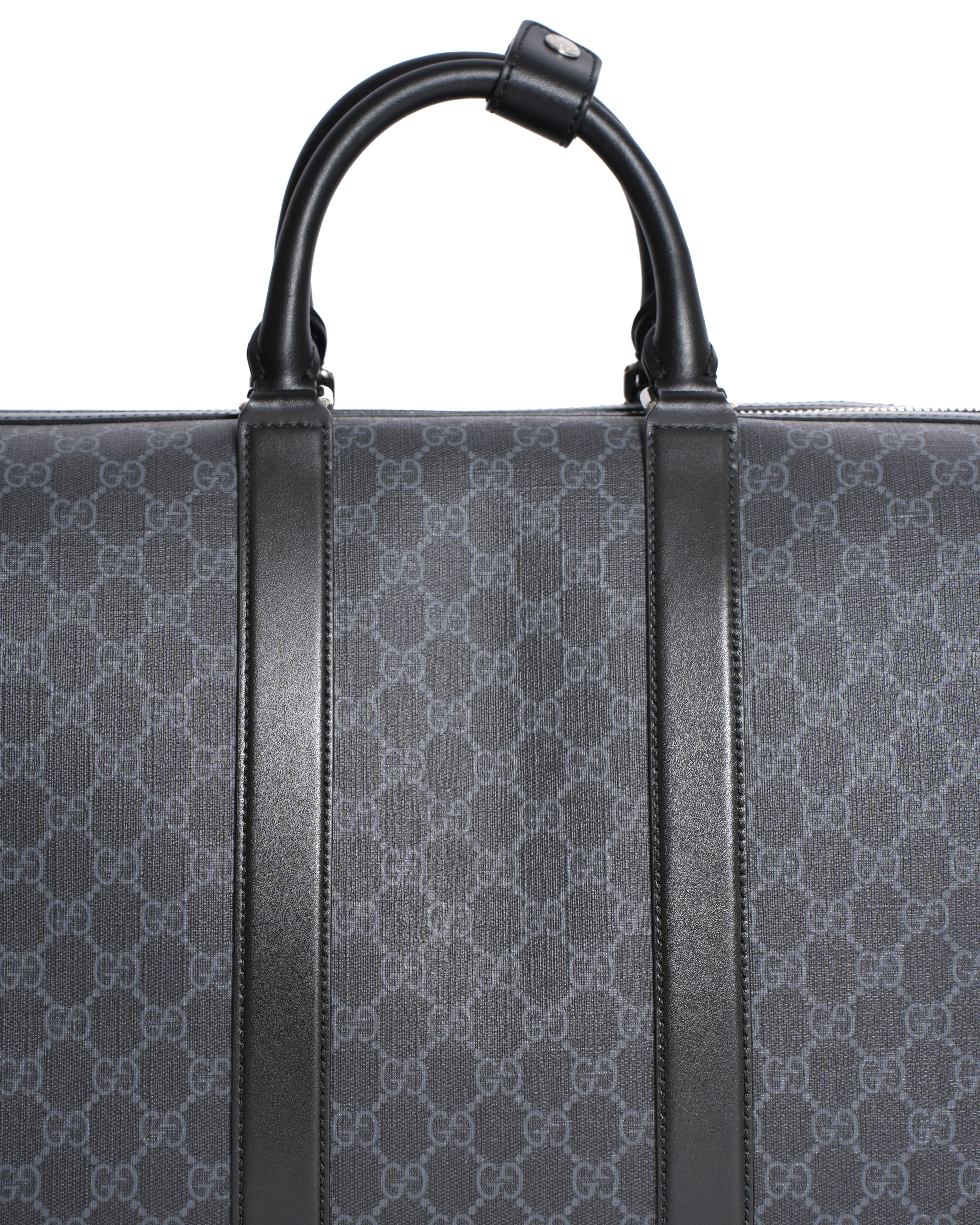 New Gucci Monogram Duffle Bag with Detachable Crossbody Strap