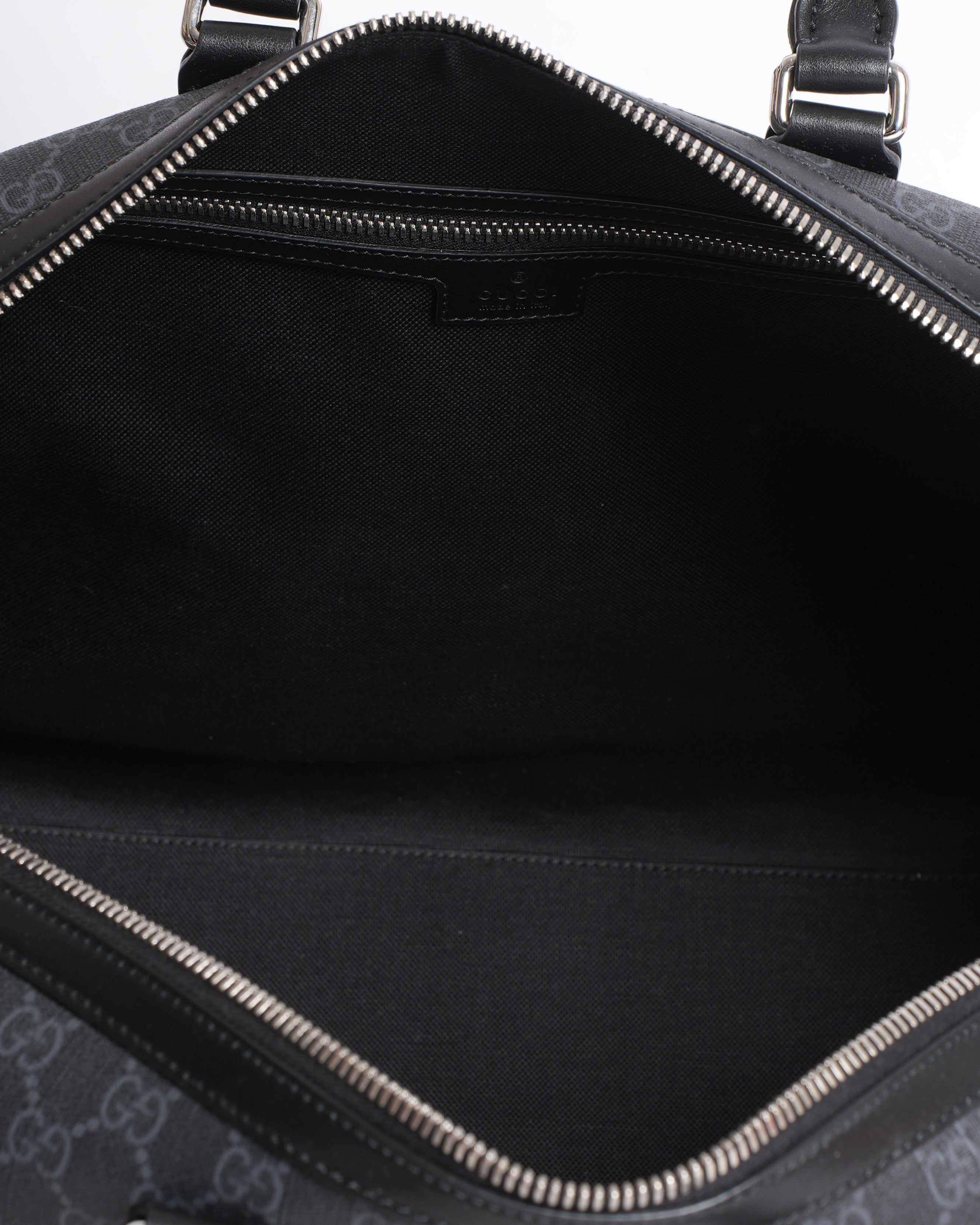 New Gucci Monogram Duffle Bag with Detachable Crossbody Strap