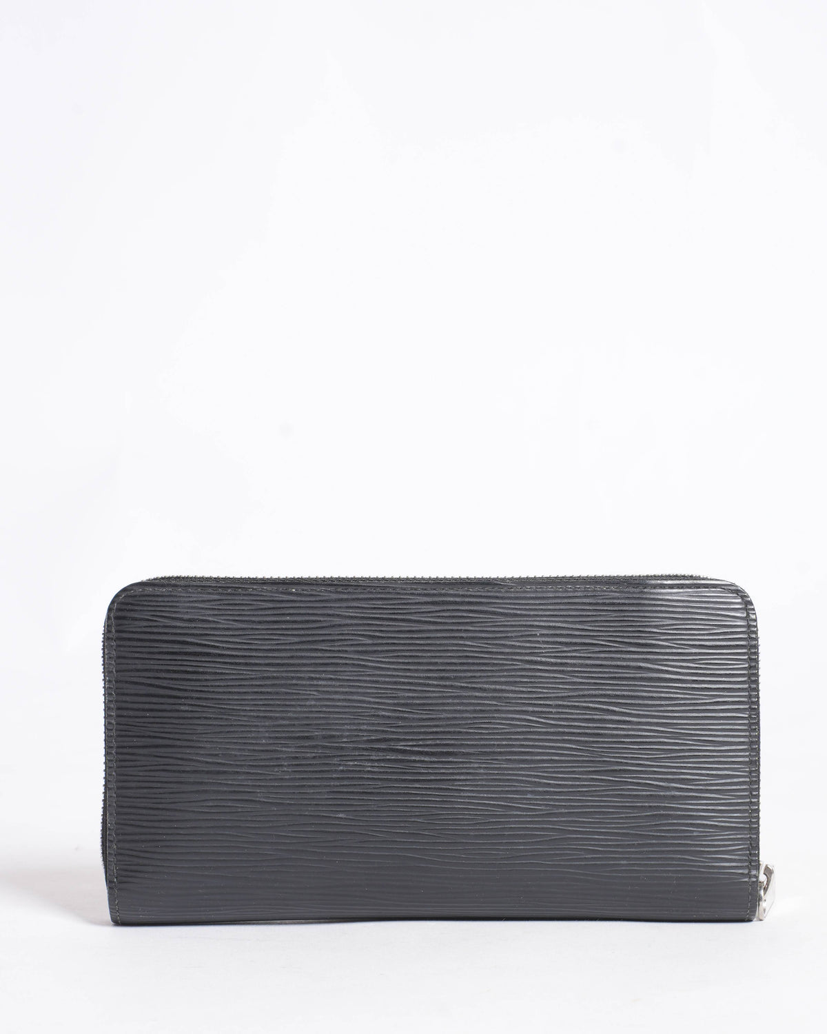 Louis Vuitton Epi Leather Zip Around Wallet In Black