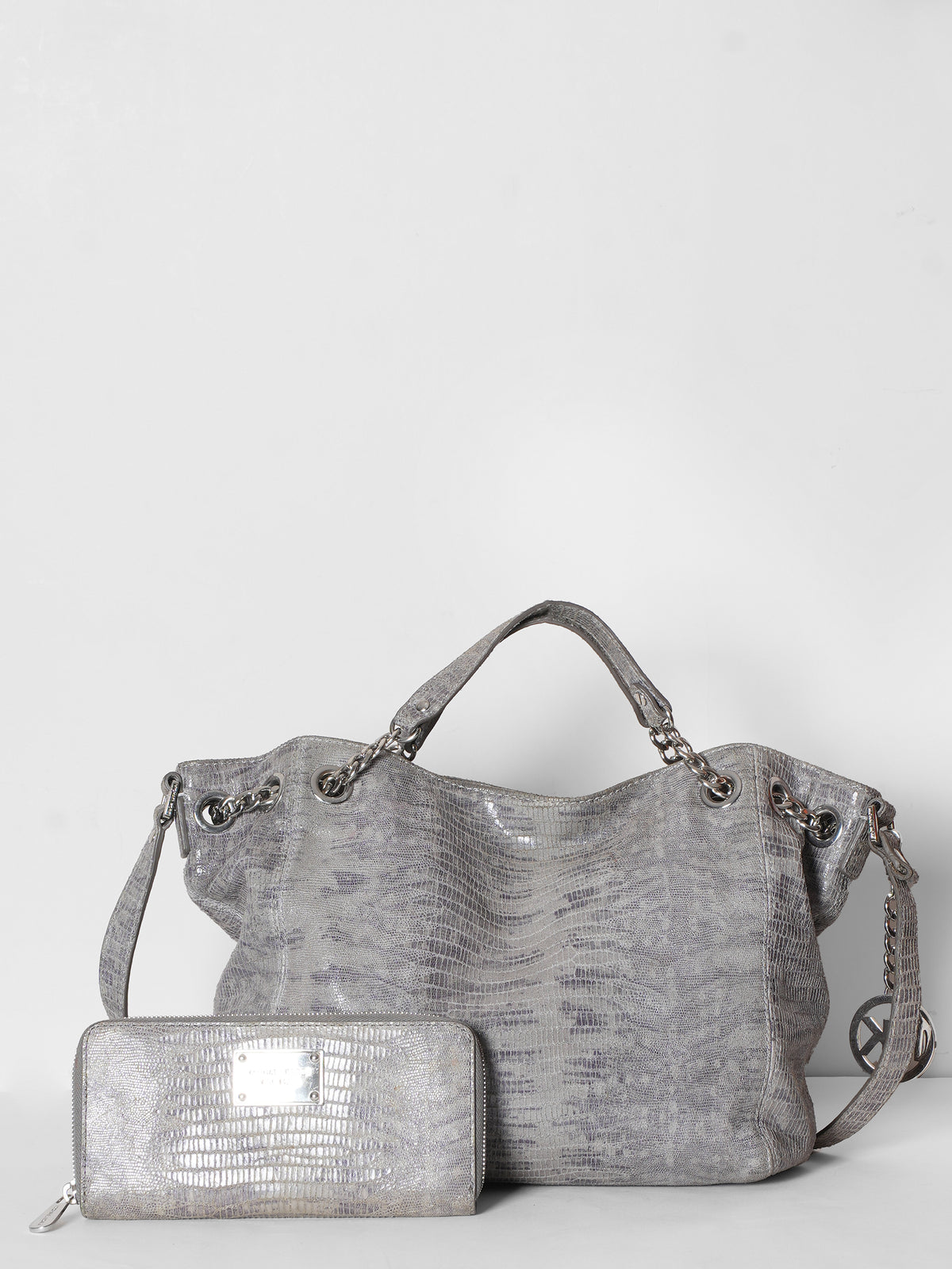 Michael Kors Leather Shoulder Tote Bag
